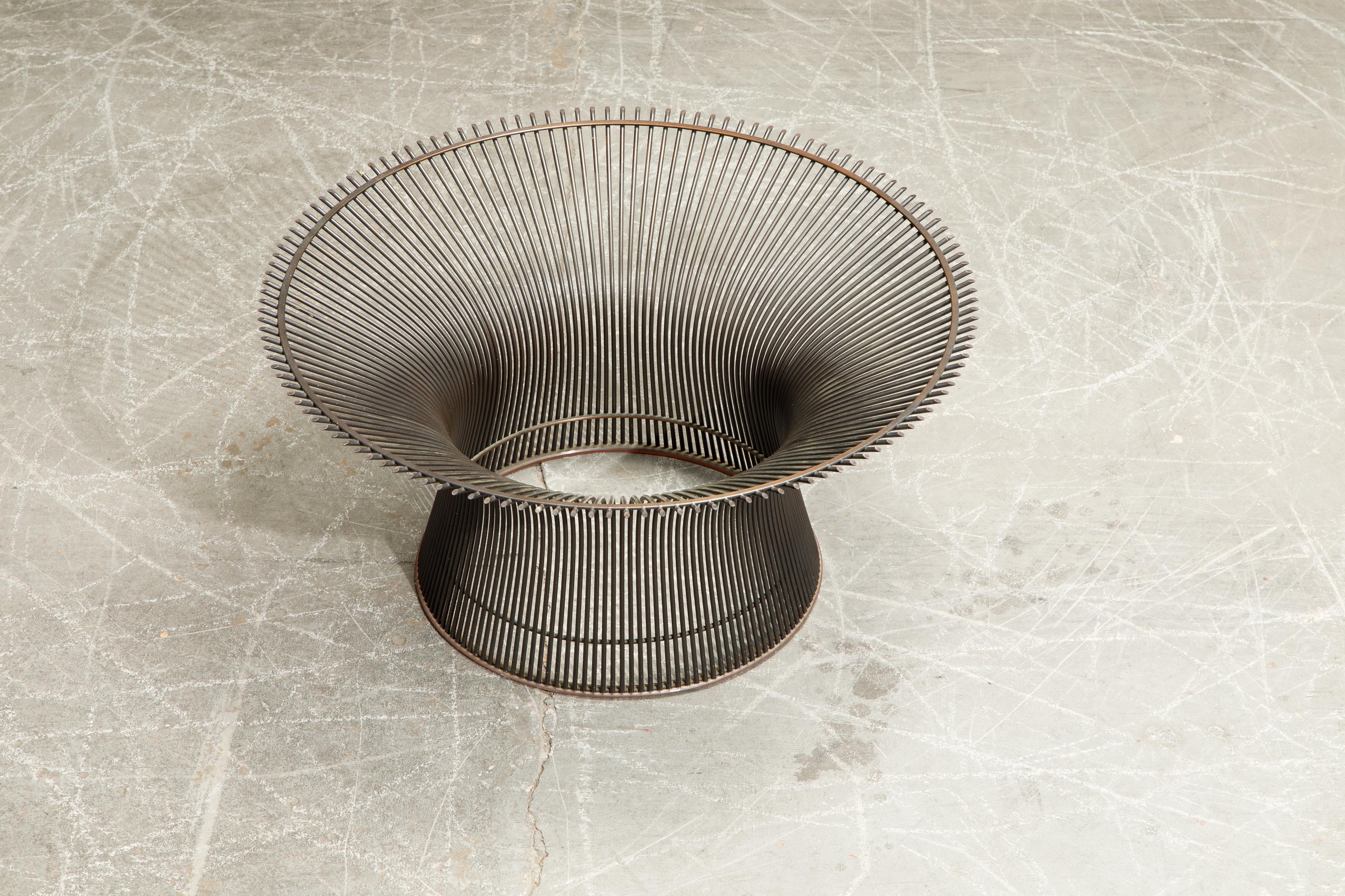 Early Production Warren Platner for Knoll International Bronze Coffee Table 1