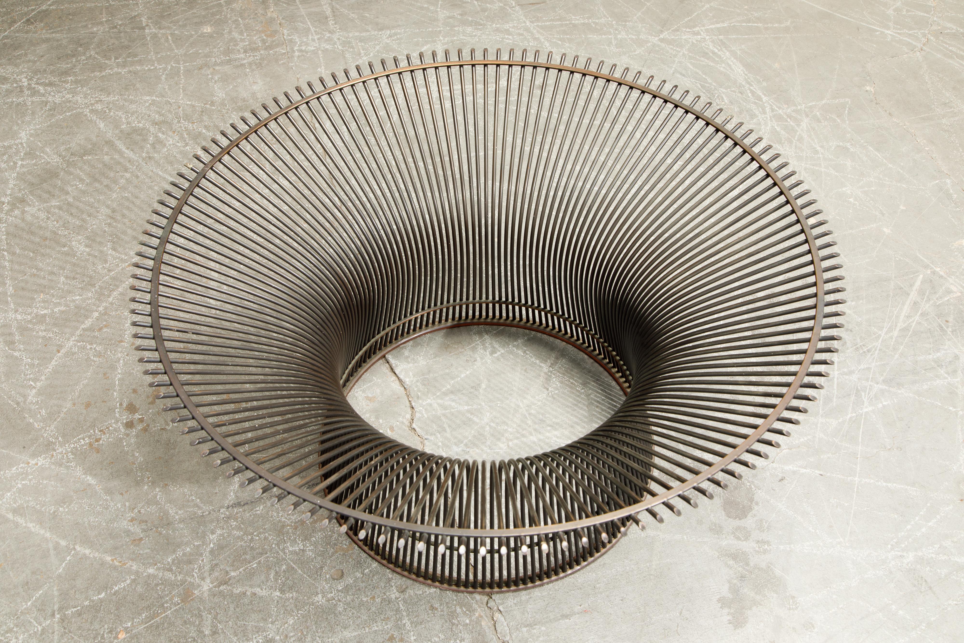 Early Production Warren Platner for Knoll International Bronze Coffee Table 2
