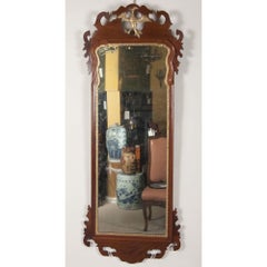 Early Queen Anne Pier Mirror with Phoenix Crest