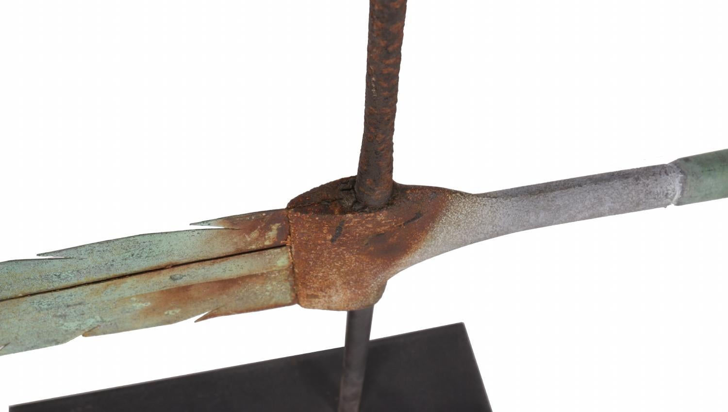 American Early Quill Weathervane with Exceptional Form and Original Surface