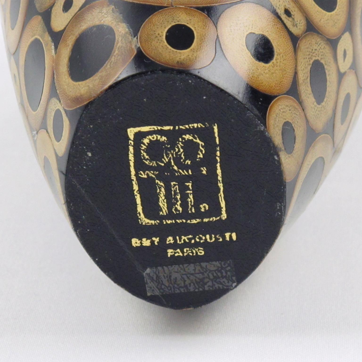 Early R & Y Augousti Paris Bamboo Vase In Excellent Condition In Atlanta, GA