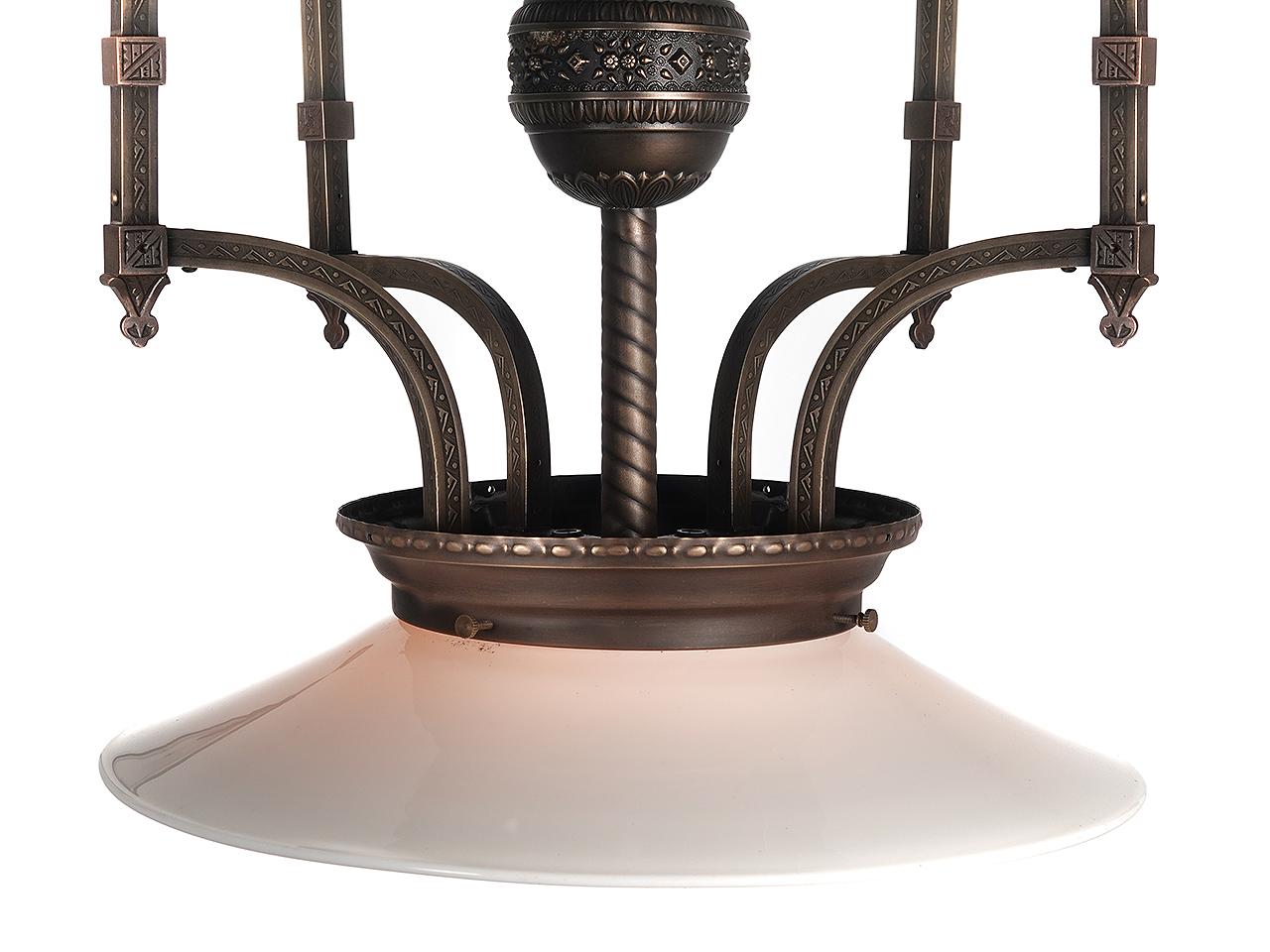 American Early Railroad Center Lamp For Sale