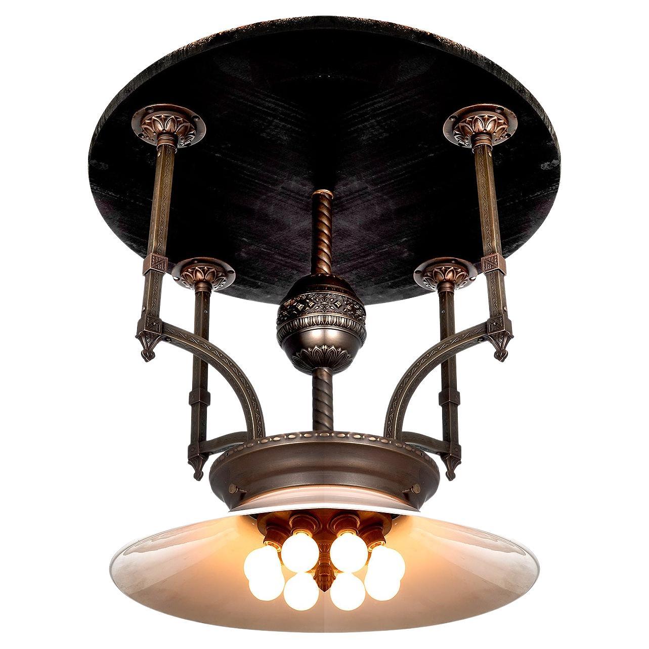Early Railroad Center Lamp For Sale