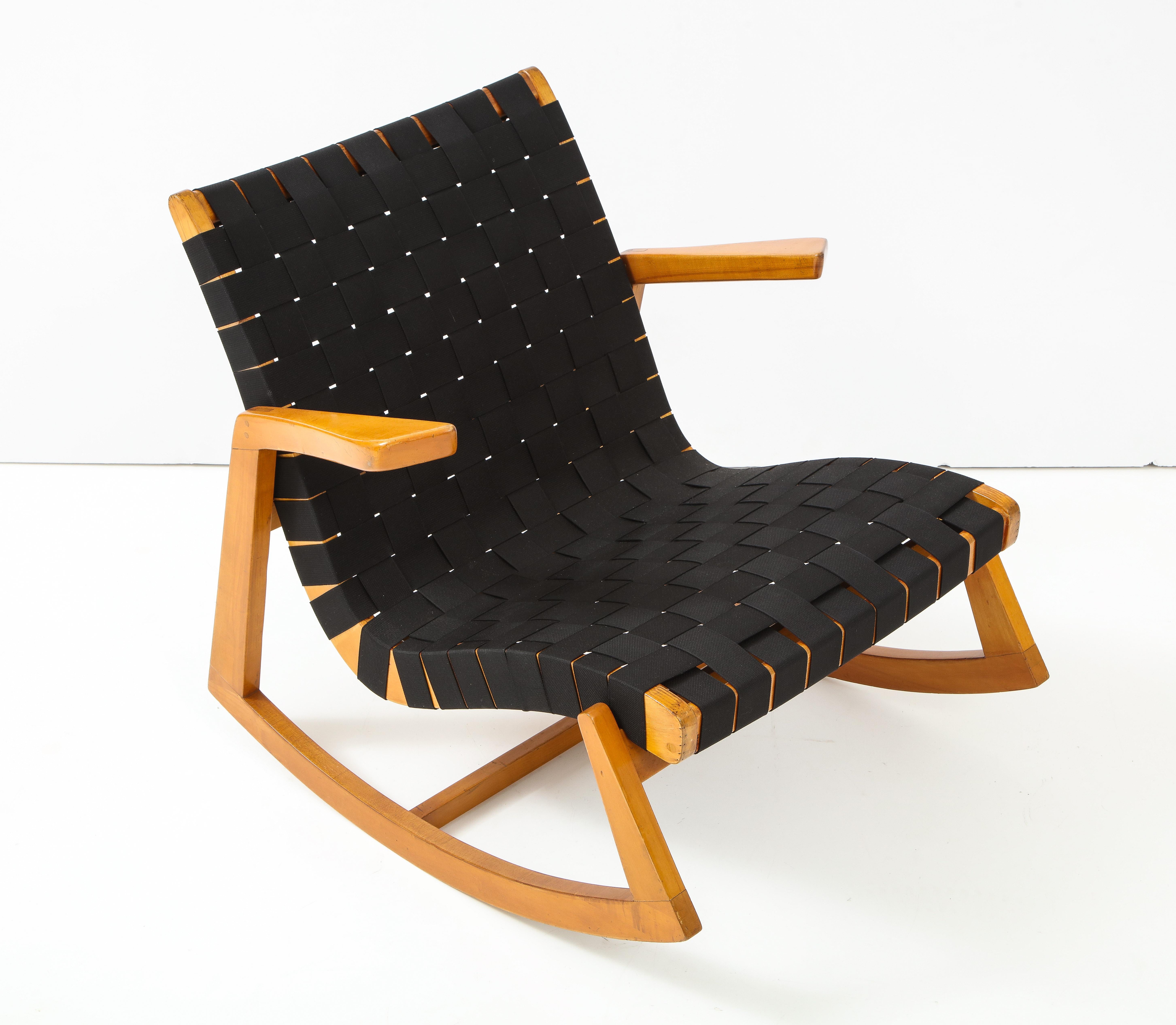 Mid-Century Modern Early Ralph Rapson Rocker for Knoll For Sale