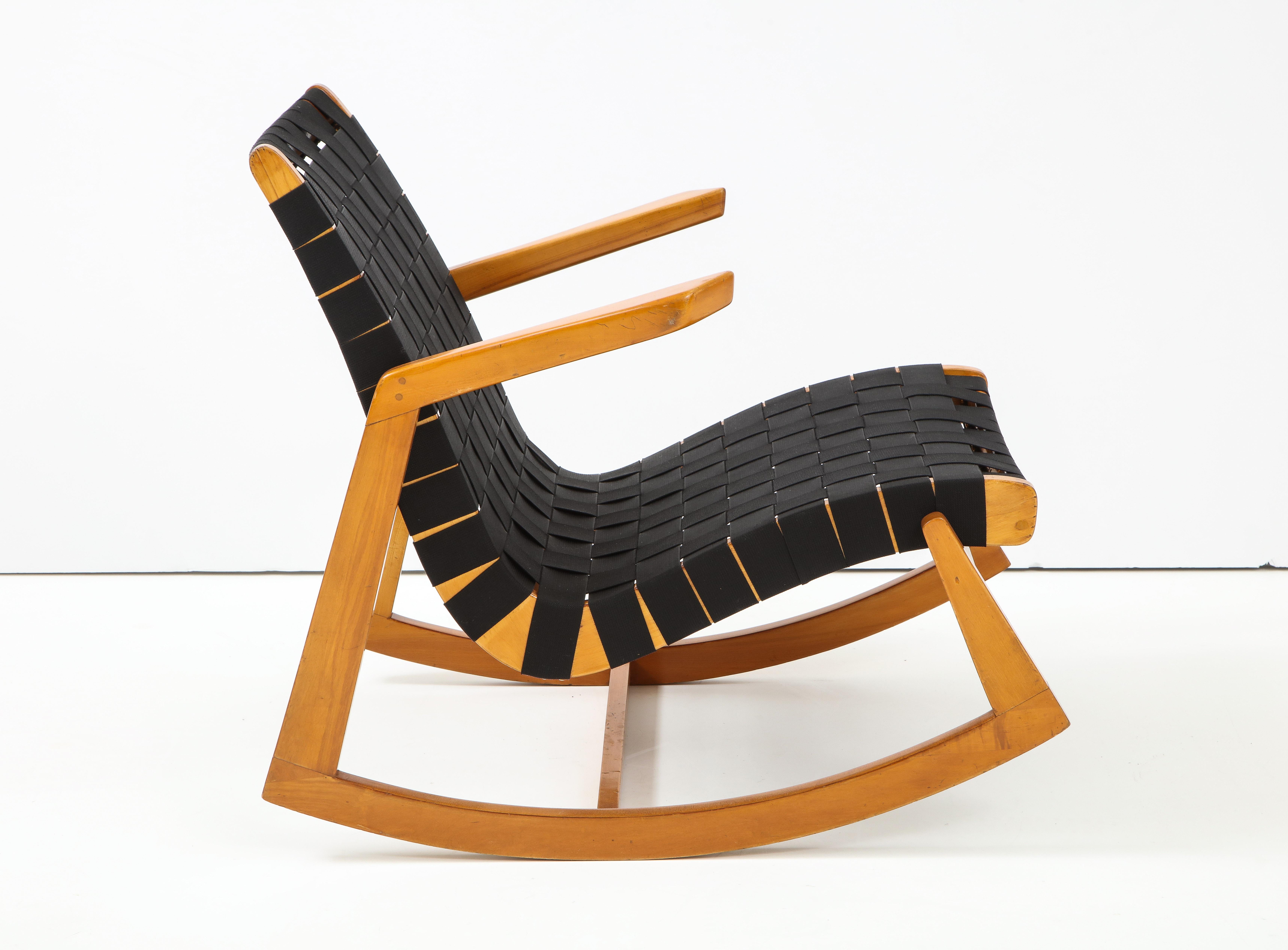 Mid-Century Modern Early Ralph Rapson Rocker for Knoll For Sale