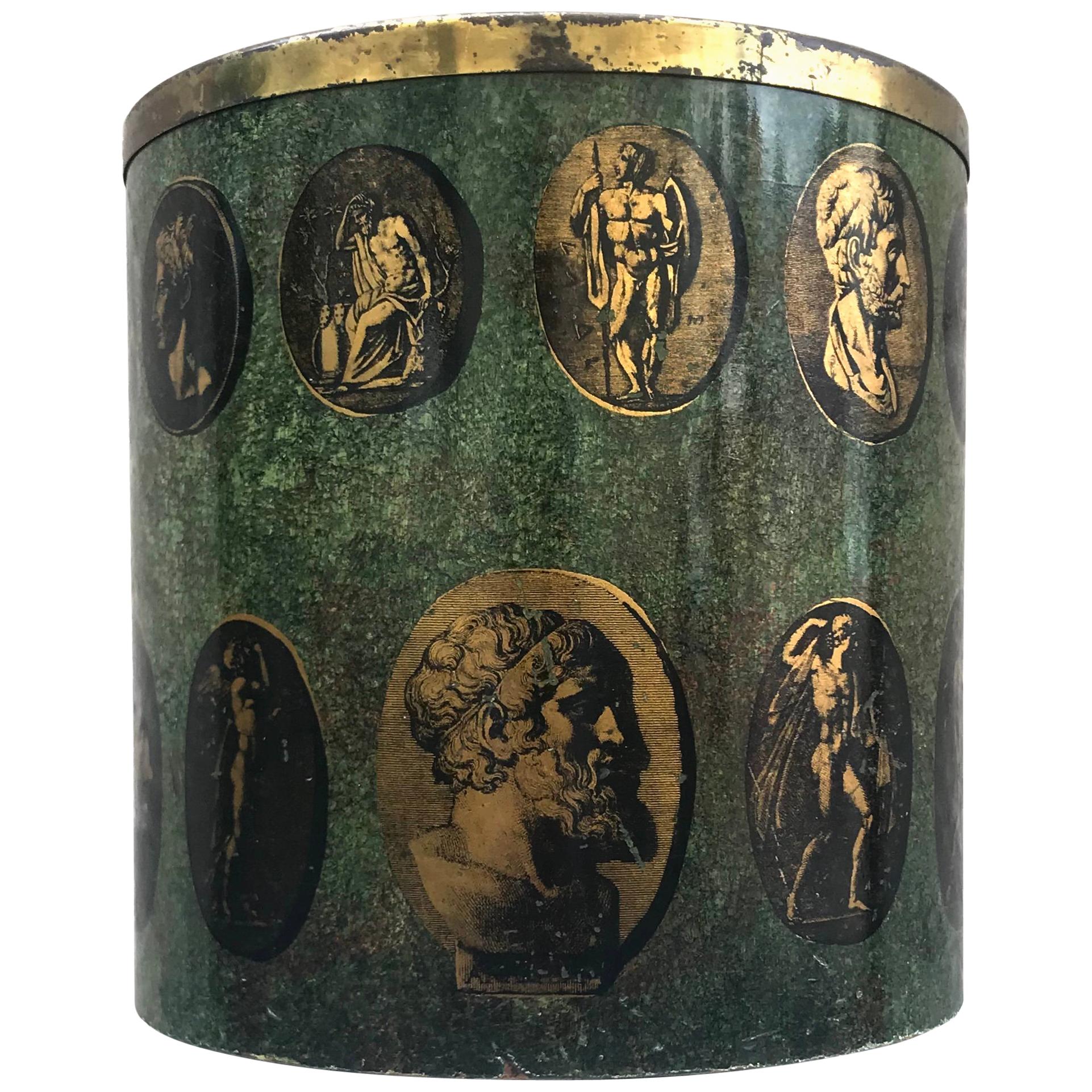 Early Rare 1950s Fornasetti Wastebasket