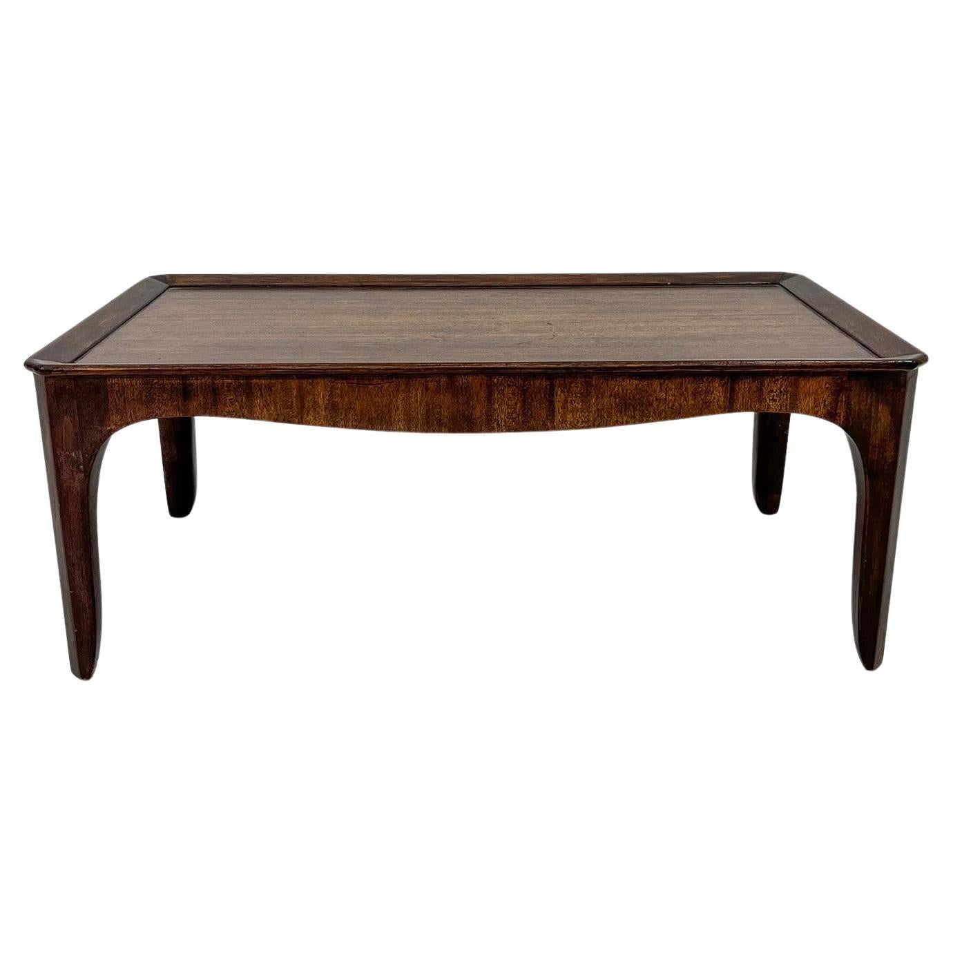 Early Rare Edward Wormley Mahogany Coffee Table, Dunbar Furniture, 1940's For Sale