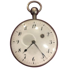 Early Rare Silver Verge Quarter Repeater Geneva Pocket Watch