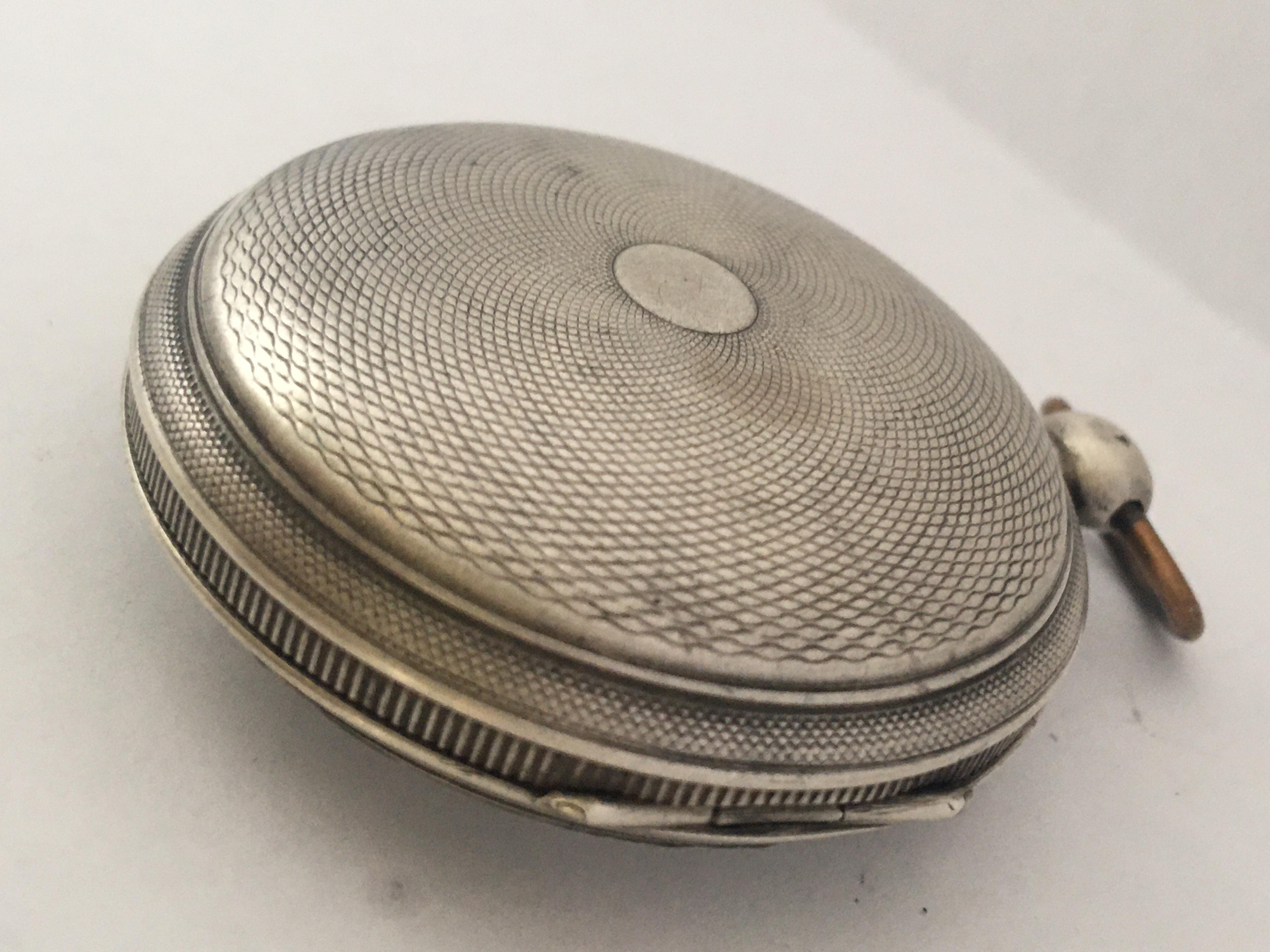 Early Rare Verge Fusee Silver Pocket Watch For Sale 5
