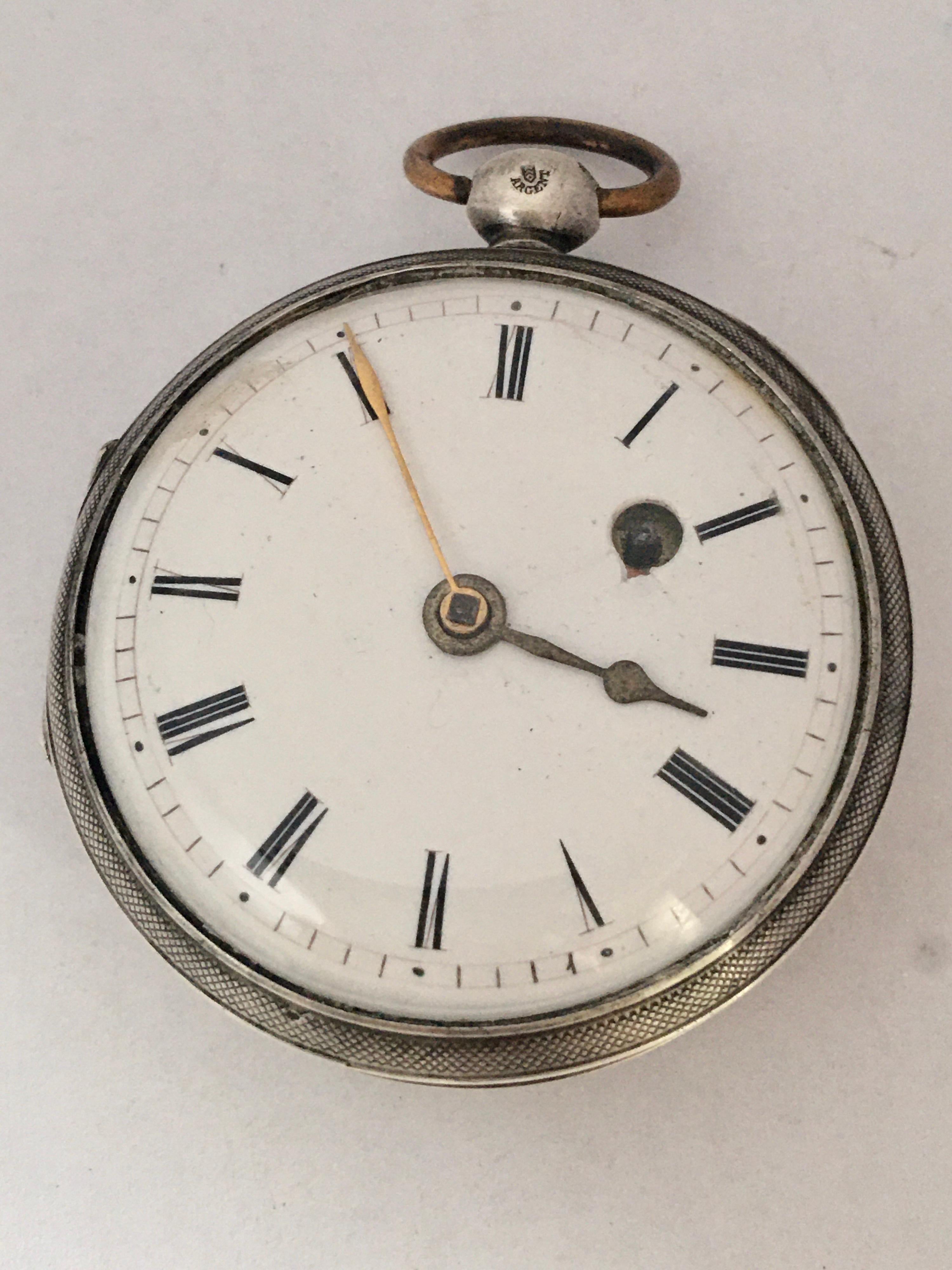 Early Rare Verge Fusee Silver Pocket Early rare Verge Fusee Silver Pocket Watch.

This watch is working and ticking well but I cannot guarantee the time accuracy. It’s a bit fast. Visible signs of ageing and wear with scratches and blemishes on the