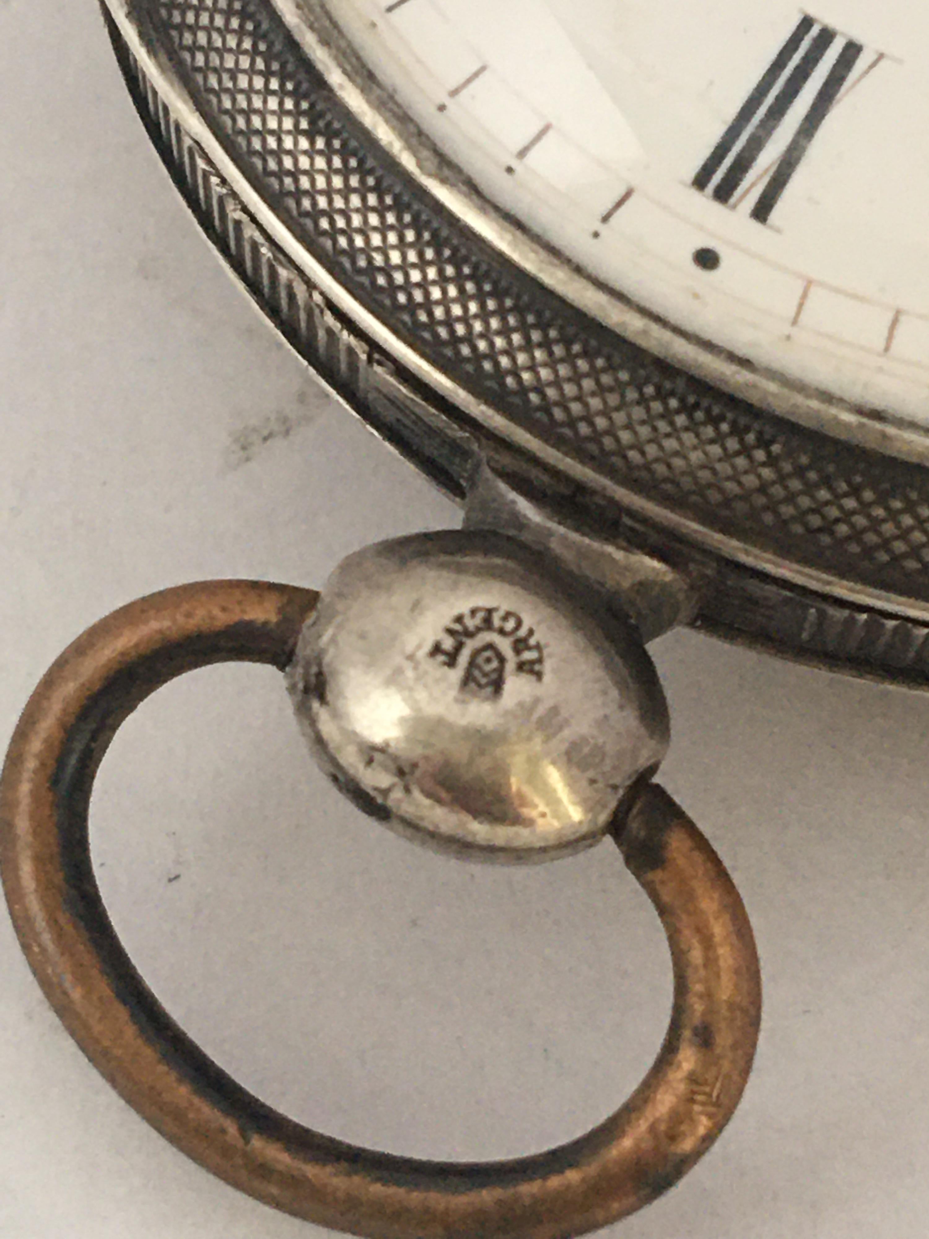Early Rare Verge Fusee Silver Pocket Watch In Good Condition For Sale In Carlisle, GB
