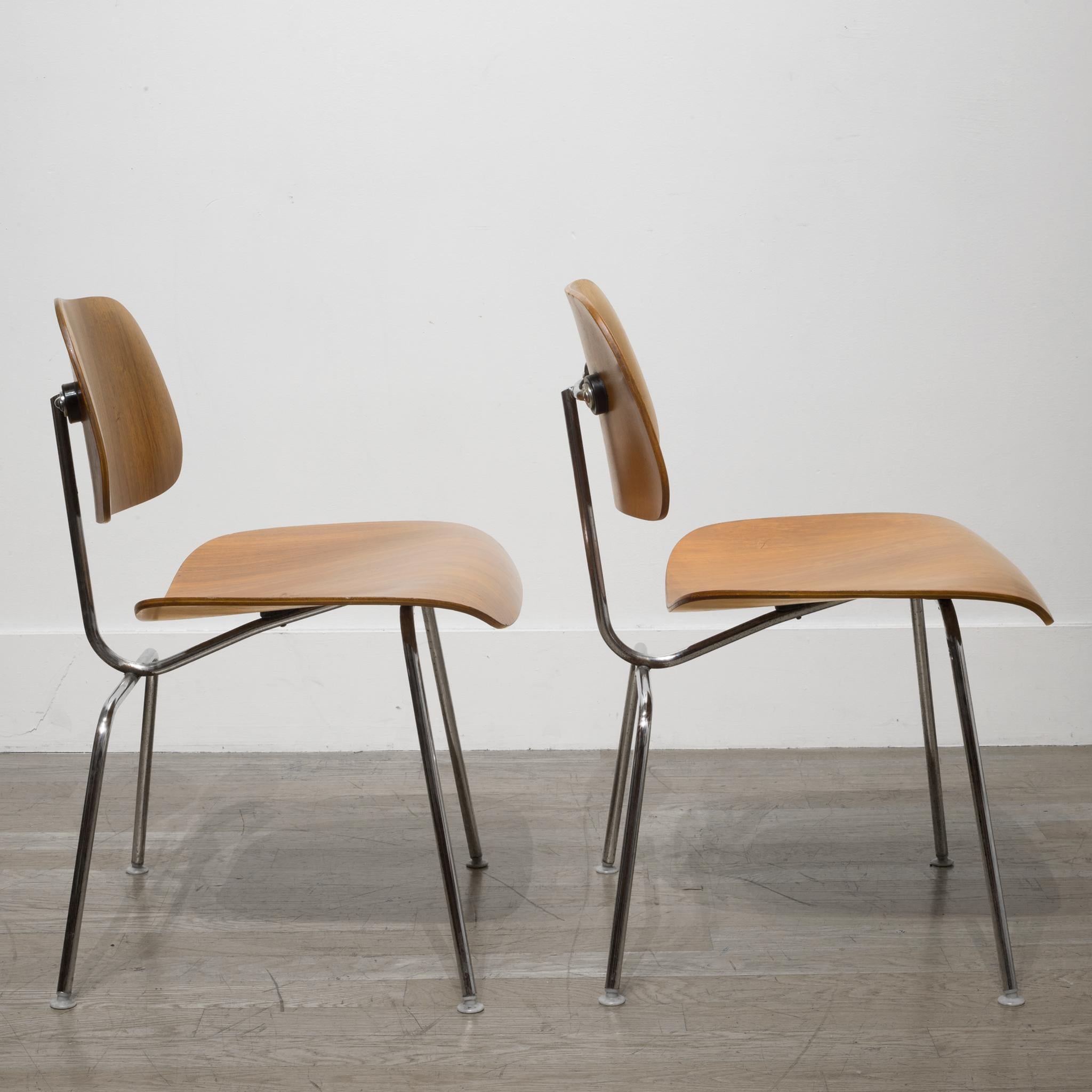 Early Ray and Charles Eames for Herman Miller DCM Chairs, circa 1950s 4