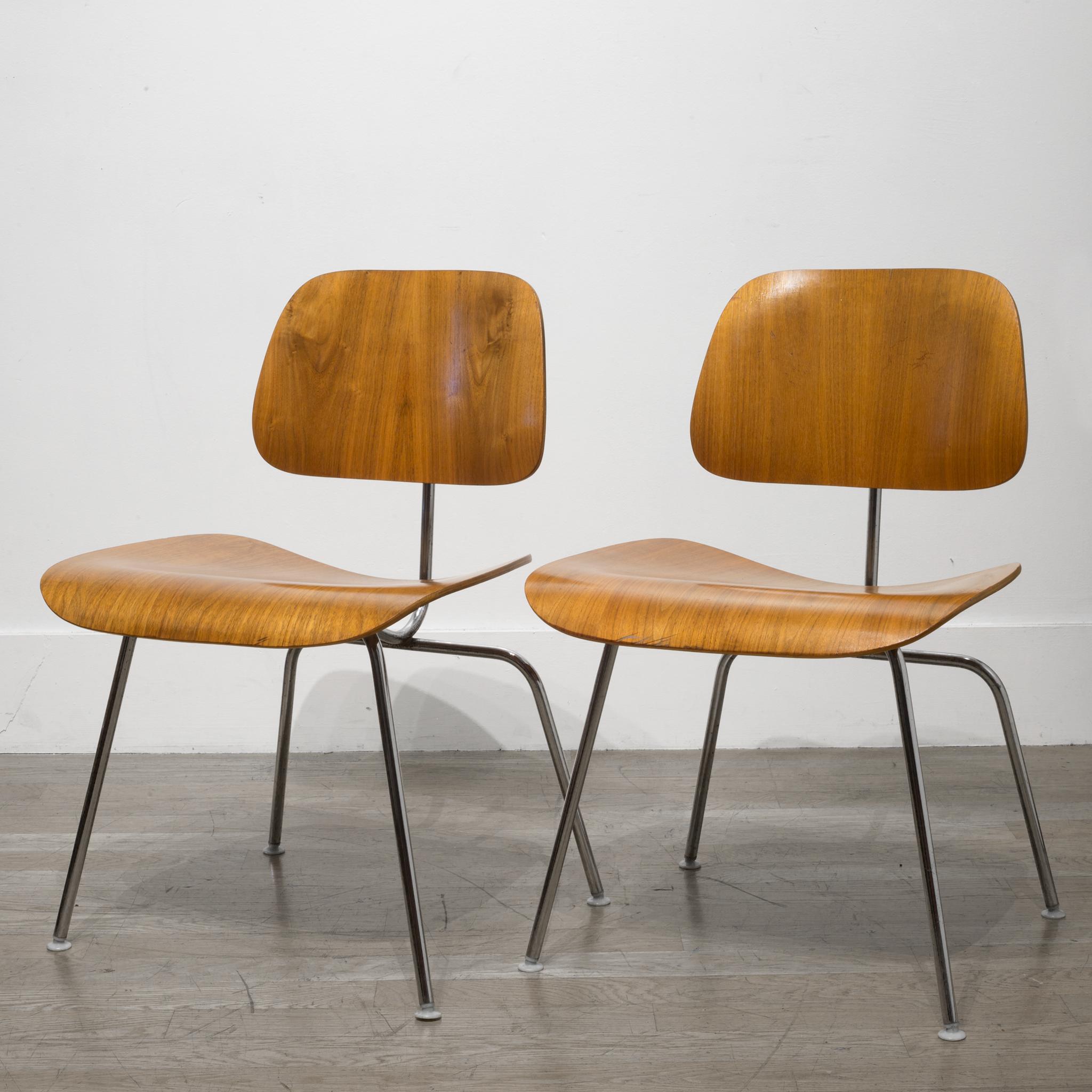 Early Ray and Charles Eames for Herman Miller DCM Chairs, circa 1950s 5