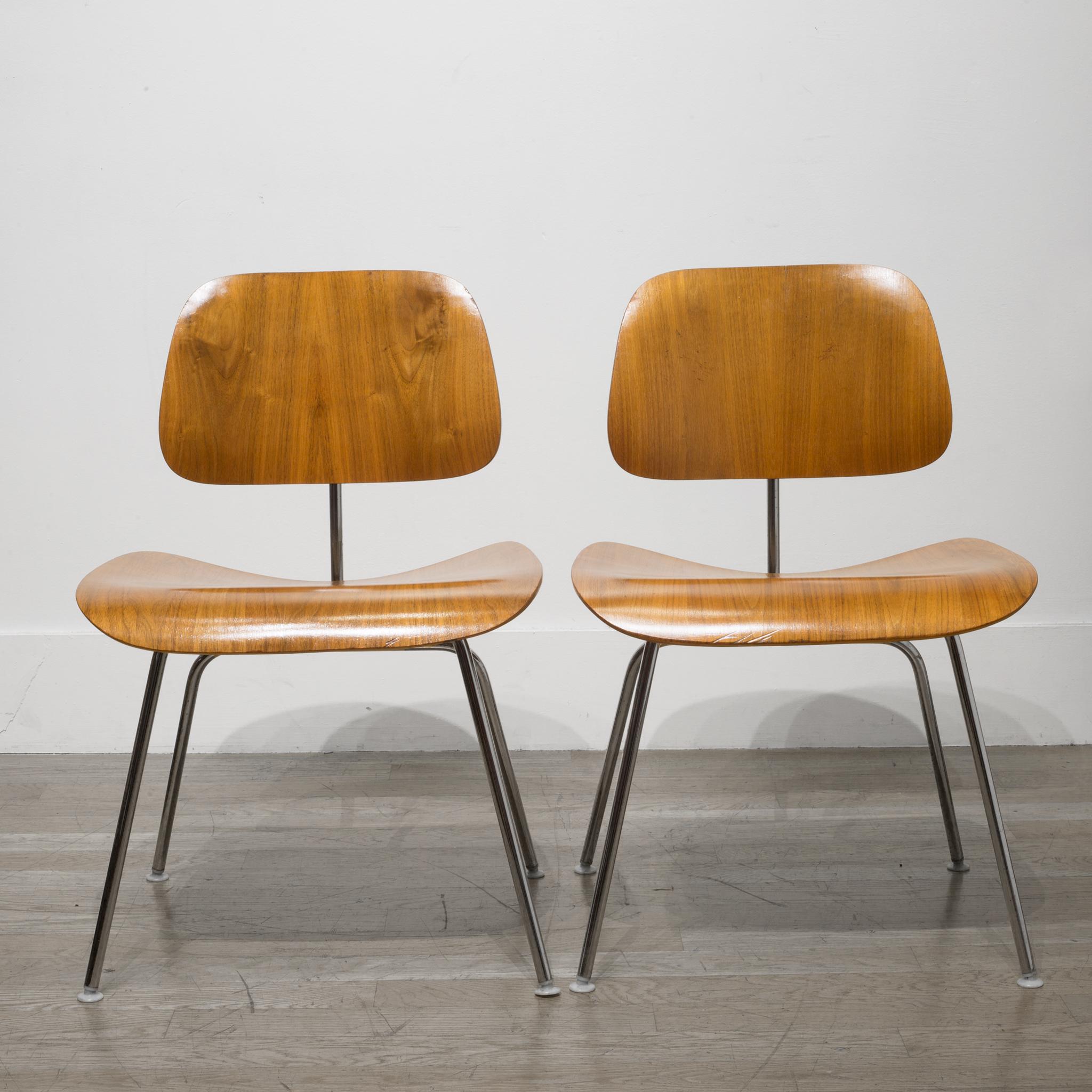 Early Ray and Charles Eames for Herman Miller DCM Chairs, circa 1950s 6