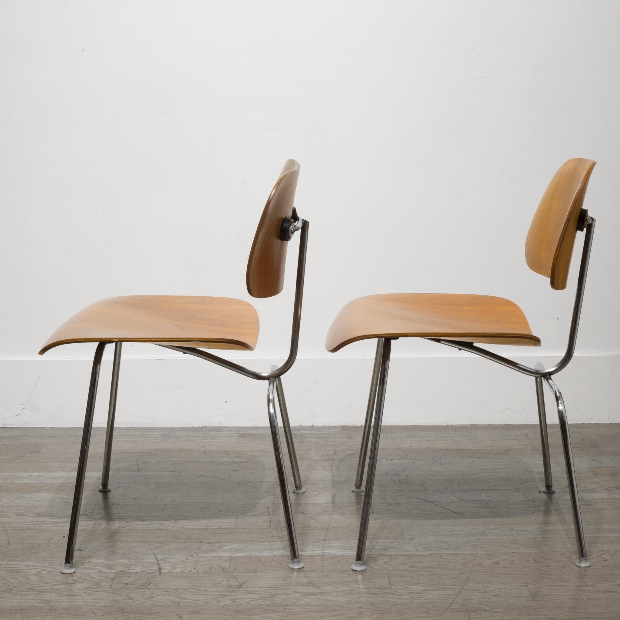 Early Ray and Charles Eames for Herman Miller DCM Chairs, circa 1950s 3