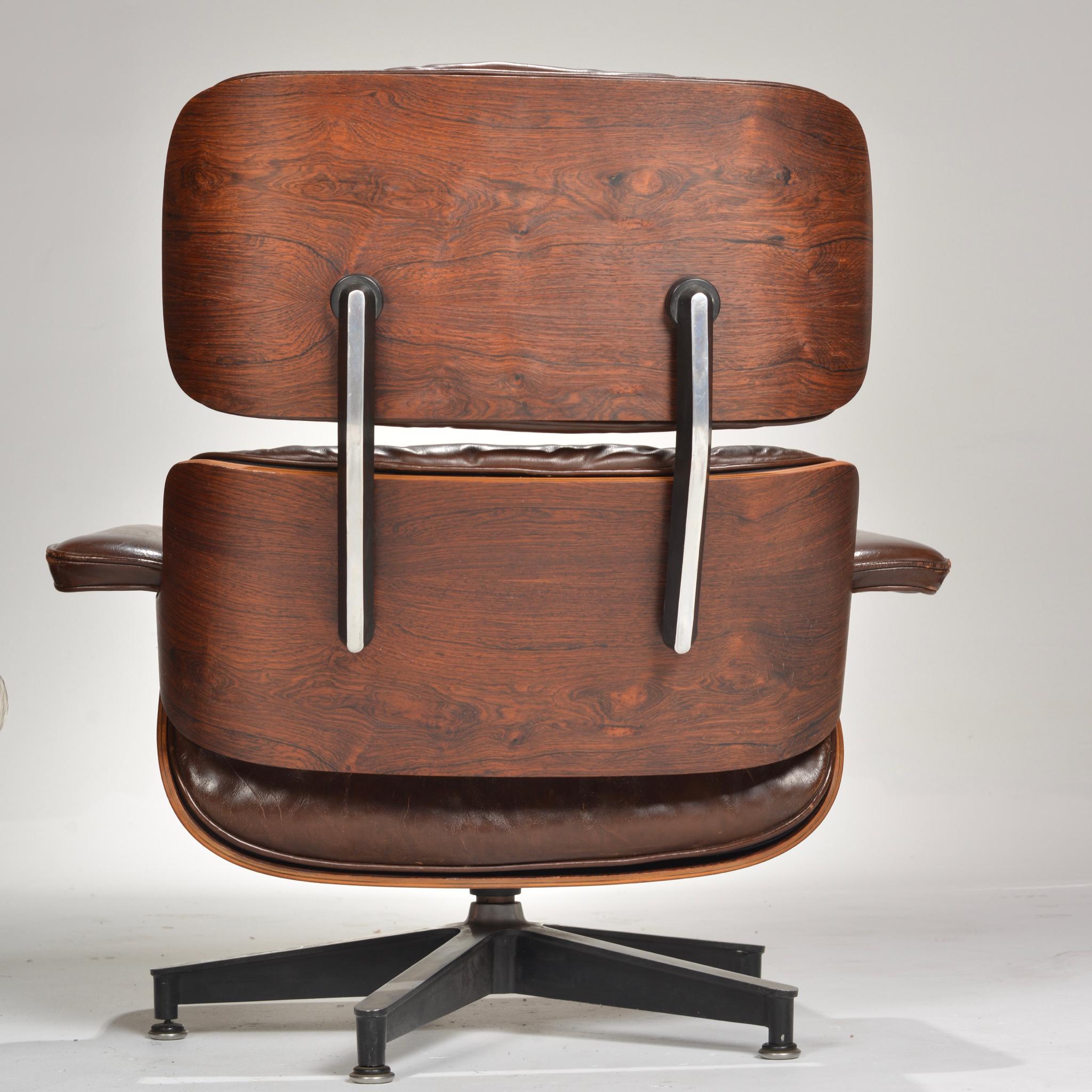 Early Ray & Charles Eames for Herman Miller Lounge Chair and Ottoman in Rosewood 2