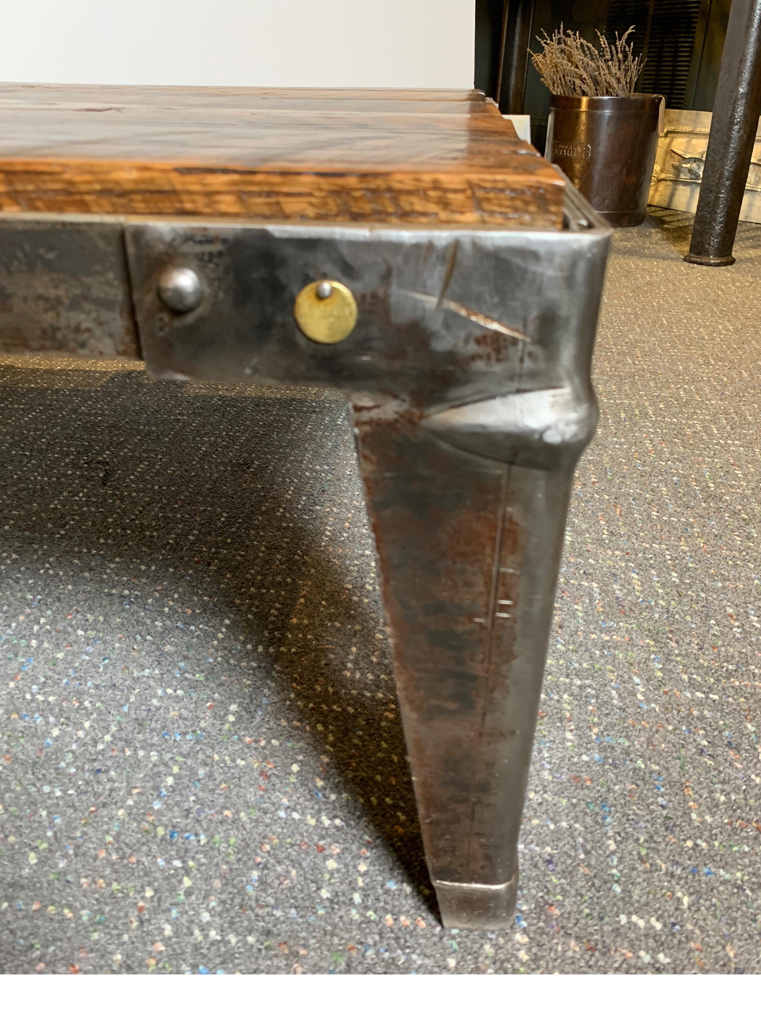 Early Reclaimed and Refinished Factory Cart 4