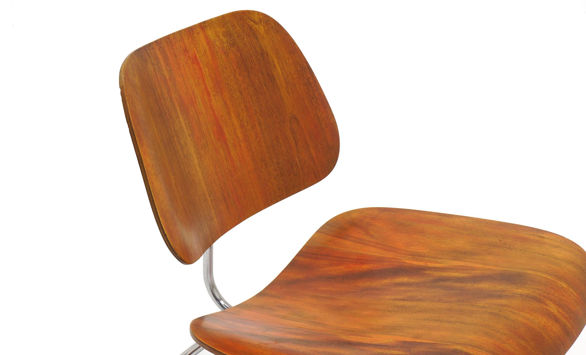 American Early Red Aniline Dyed Eames LCM 