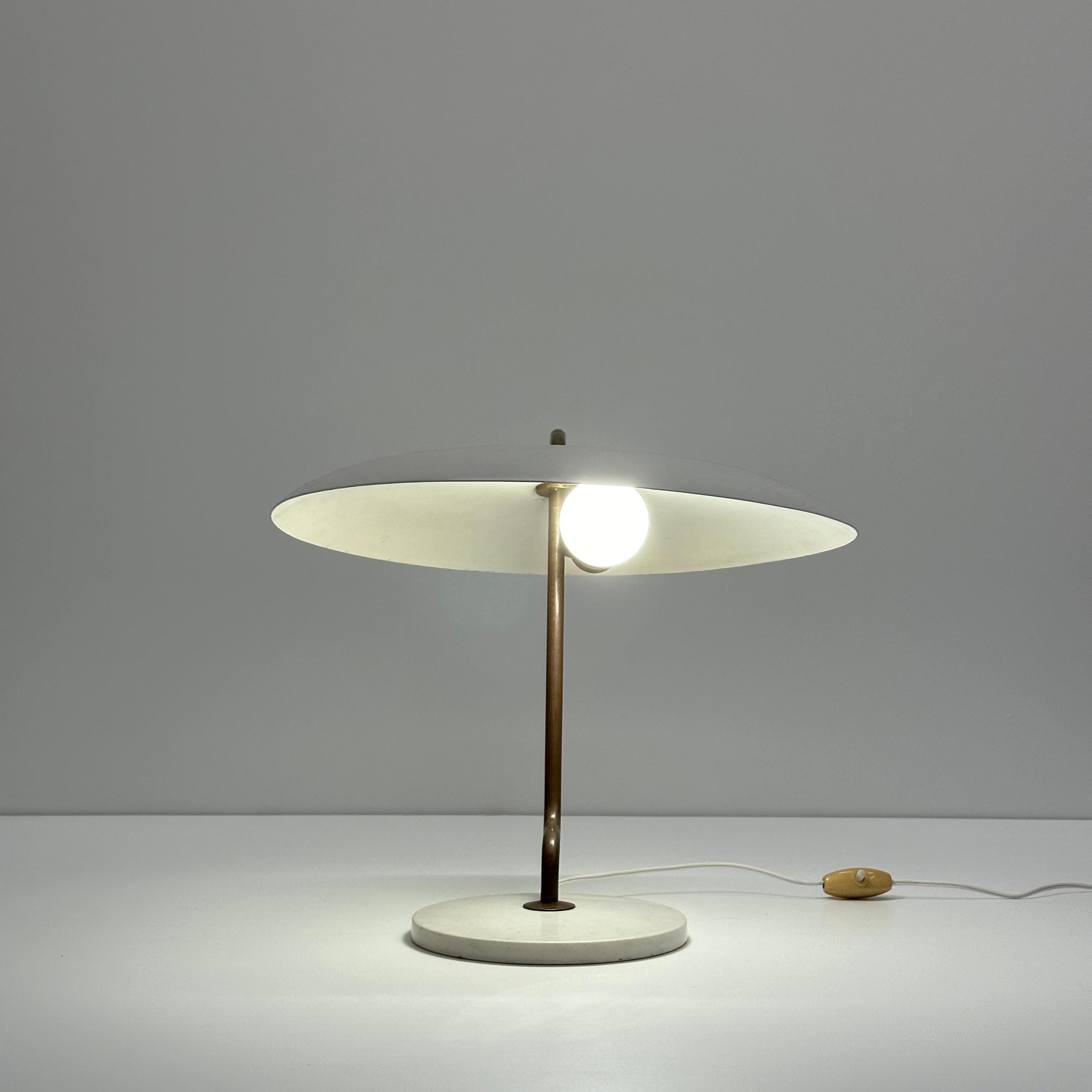 Gino Sarfatti early red model 537 table lamp for Arteluce, Italy, 1956

Additional Information:
Materials: Enameled aluminum, marble, brass
Dimensions: 14 1/2