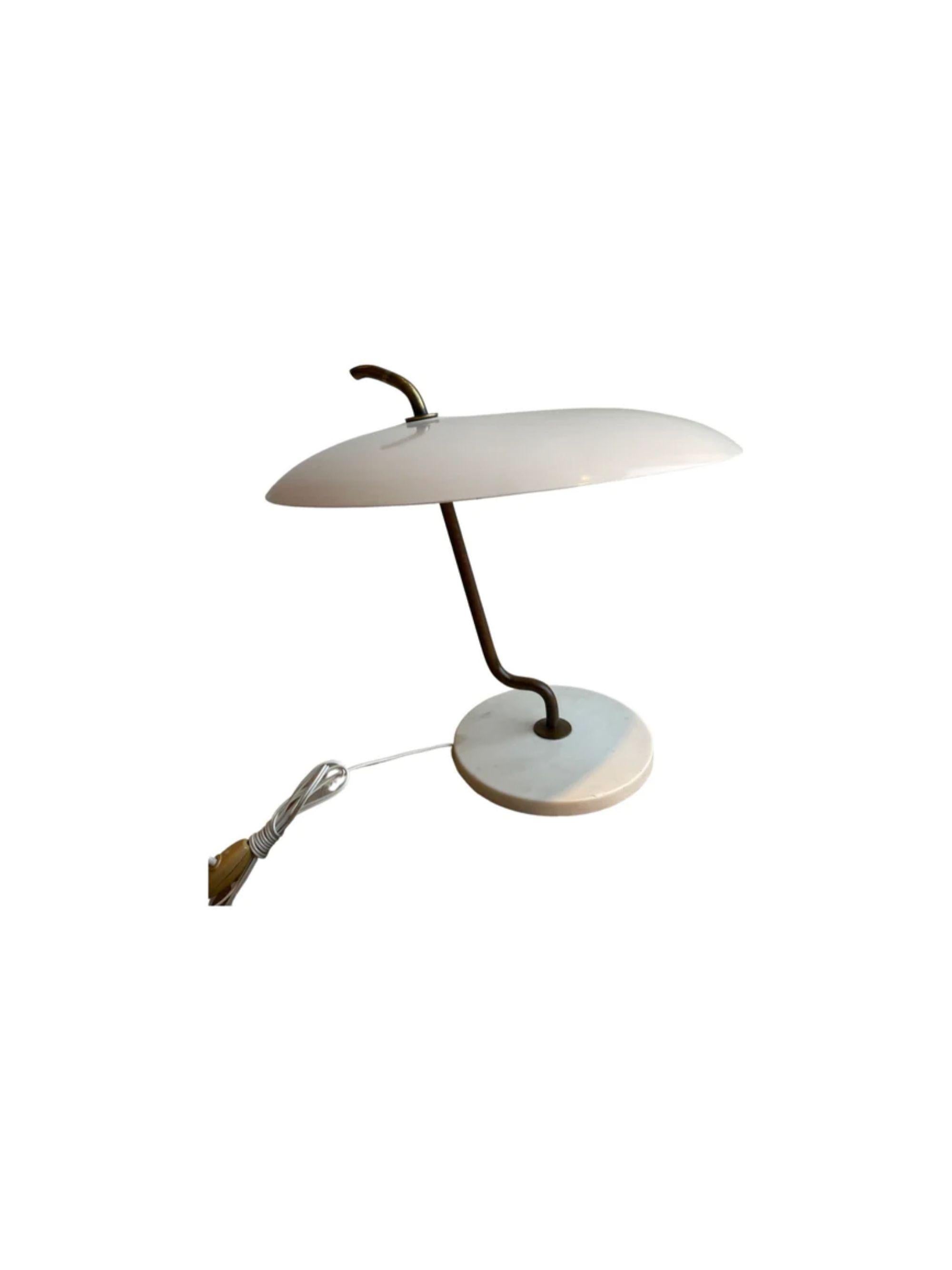 Early Red Model 537 Table Lamp by Gino Sarfatti, Arteluce, Italy, 1956 ...