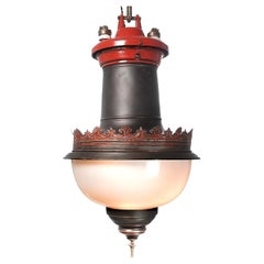 Vintage Early Red Top Street Light