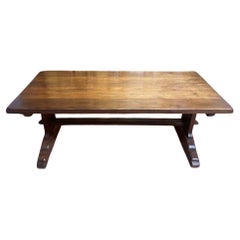 Early Renaissance-Louis XIII Oak Monastery Farmhouse Table, 20th Century