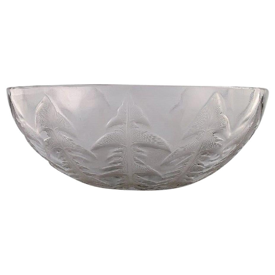 Early René Lalique, Art Deco "Pissenlit" Bowl in Clear Art Glass, 1930s-1940s