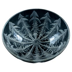 Early René Lalique, Dandelion 'pissenlit' Bowl in Clear Art Glass, 1930s-1940s