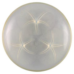 Early René Lalique Volubilis Bowl in Clear and Frosted Mouth Blown Art Glass