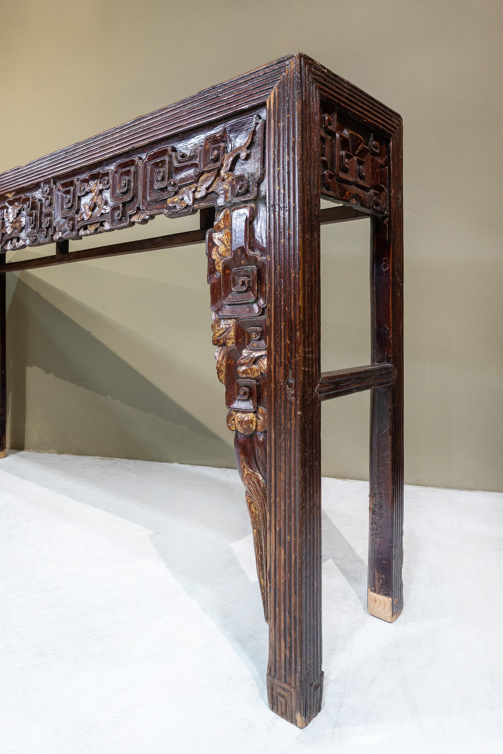 Chinese Early Republic Carved Altar Table from Chaozhou, China