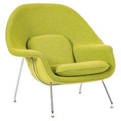 Early Restored Mid Century Green Womb Lounge Chair by Saarinen for Knoll