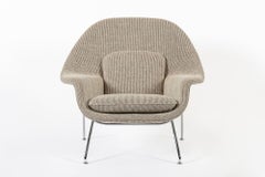 Early Restored Mid Century Tan Womb Lounge Chair by Saarinen for Knoll