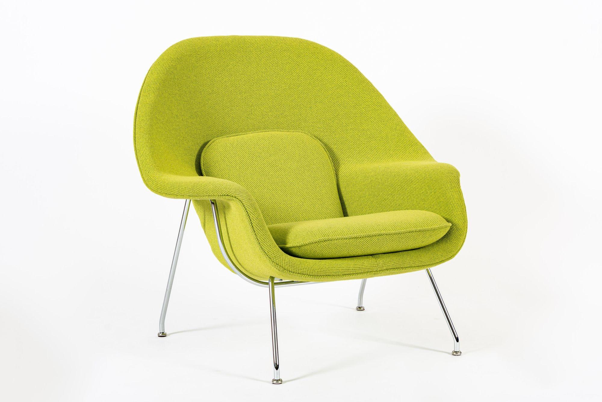 Mid-Century Modern Early Restored Mid Century Womb Lounge Chair by Saarinen for Knoll, Custom Avail For Sale
