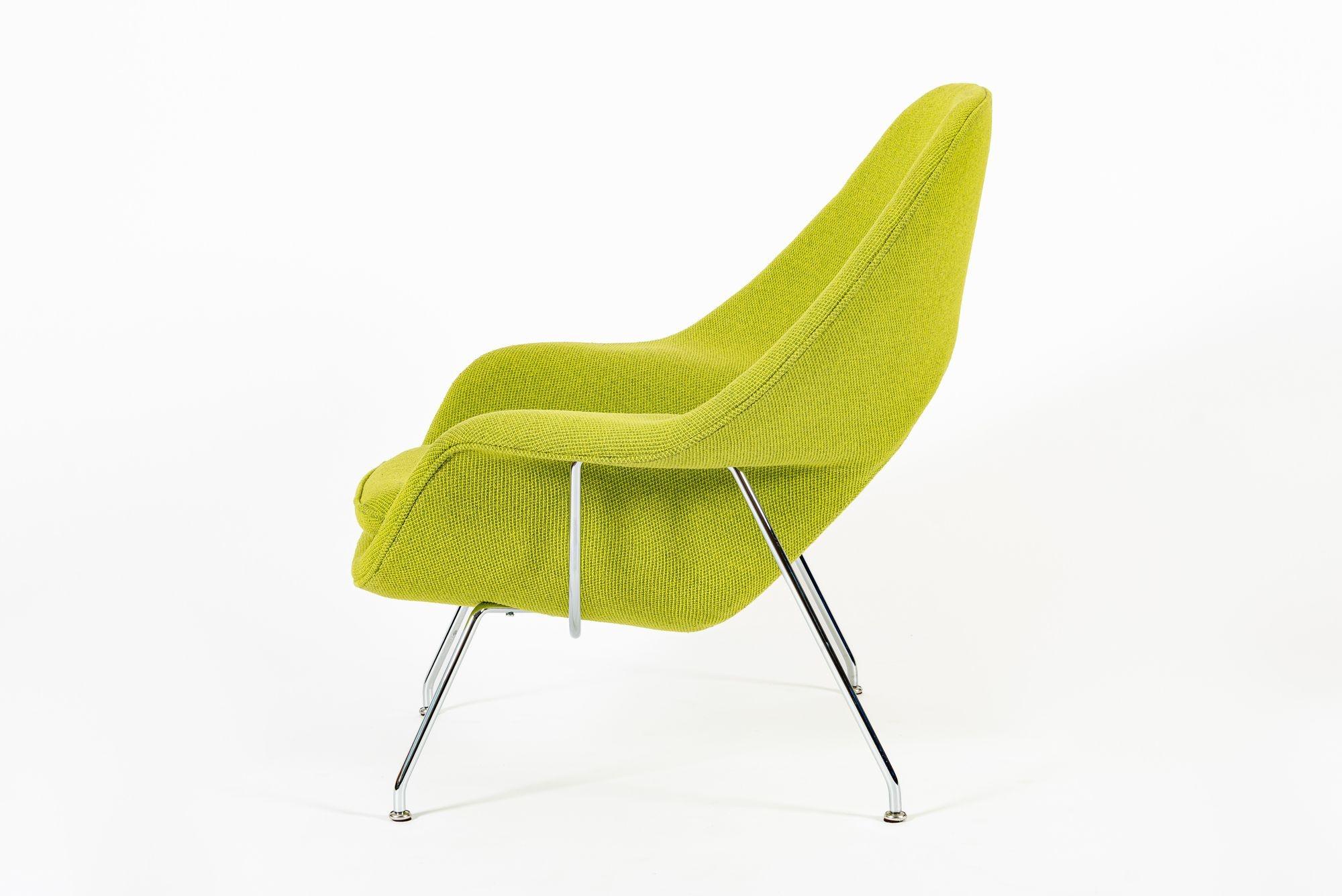 Steel Early Restored Mid Century Womb Lounge Chair by Saarinen for Knoll, Custom Avail For Sale