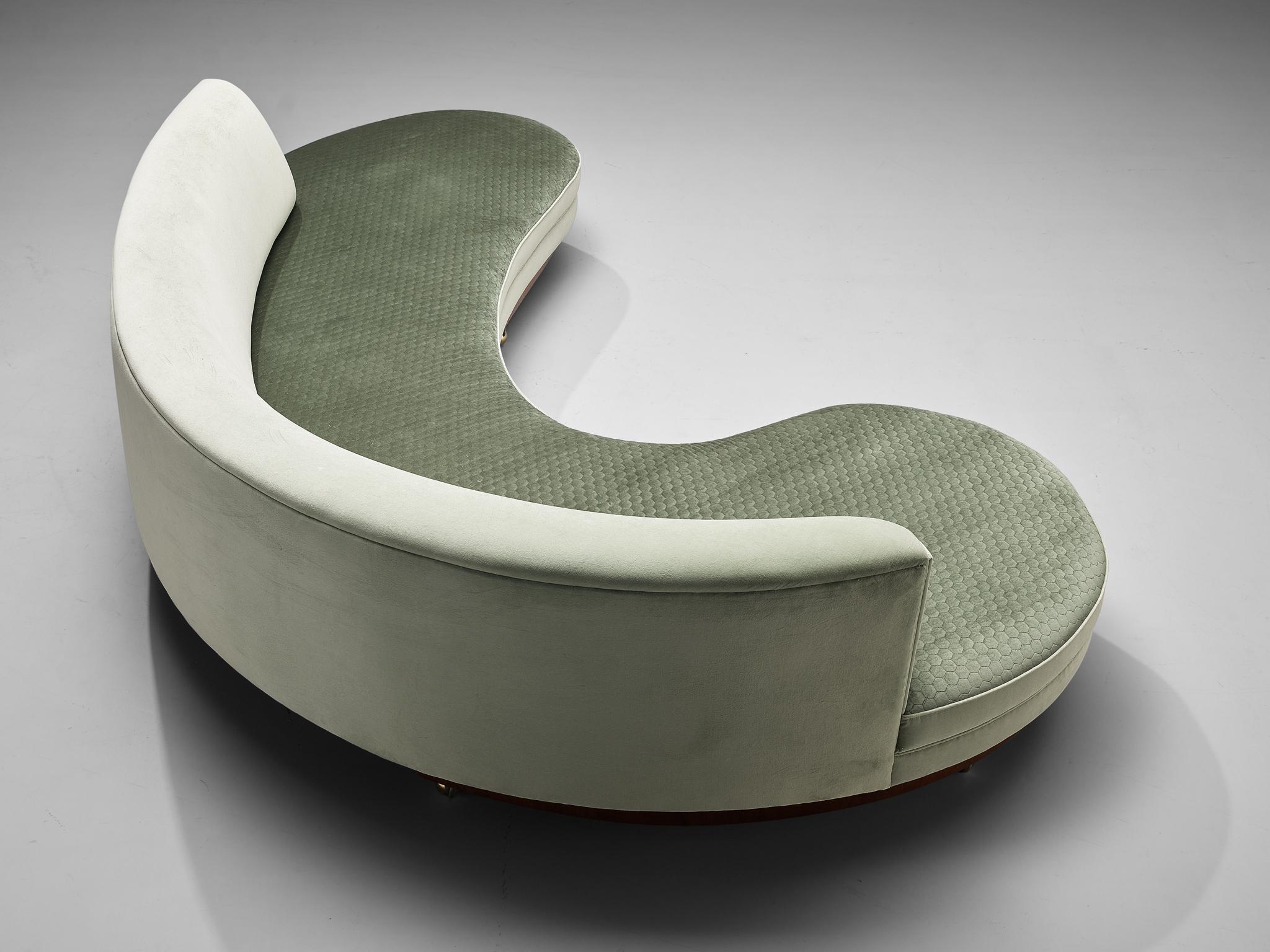 American Early Reupholstered Vladimir Kagan 'Serpentine' Sofa