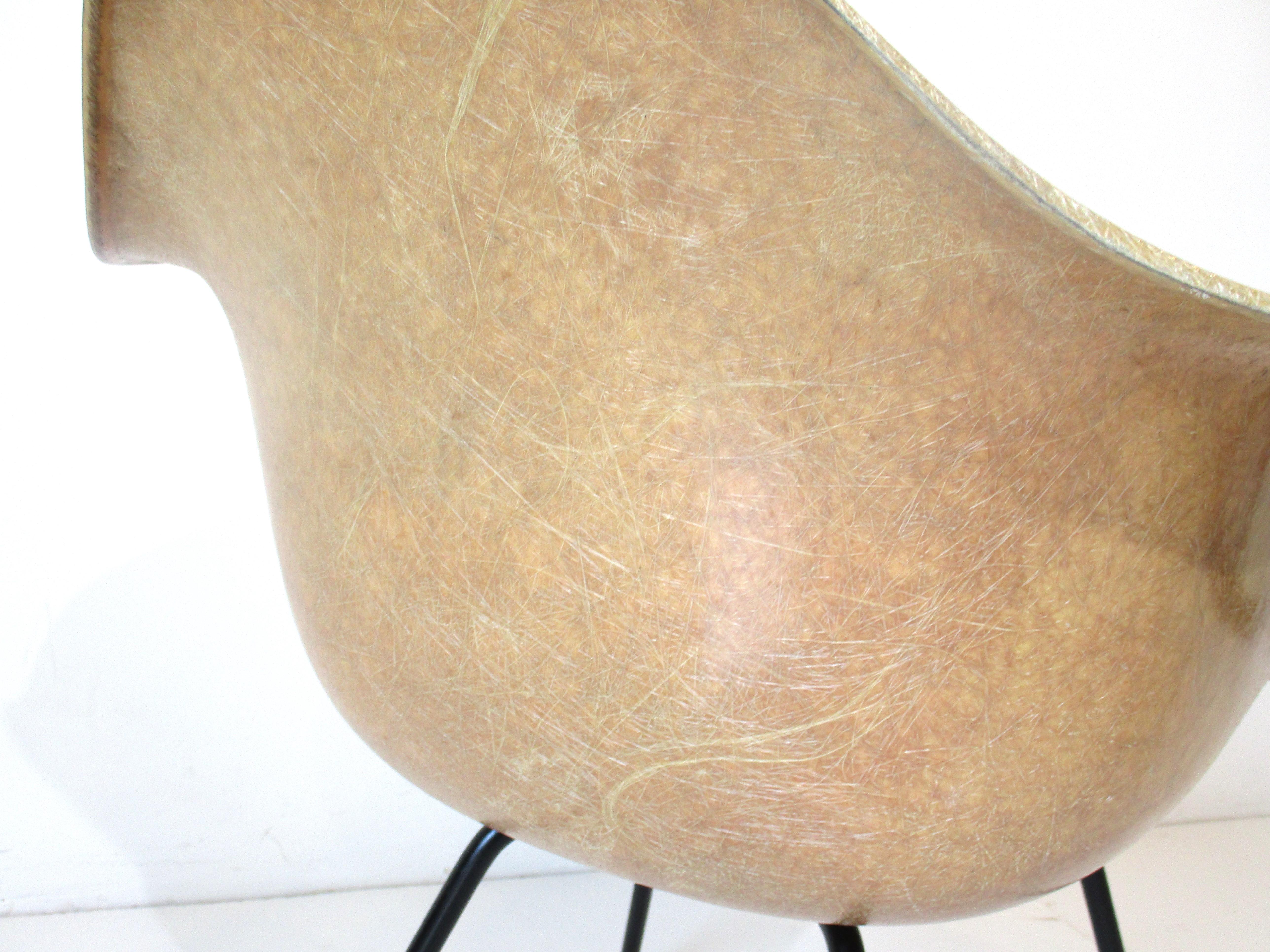 Iron Early Rope Edge Eames Lounge Chair for Herman Miller For Sale