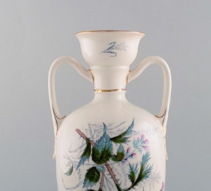 Art Deco Early Rörstrand Vase in Faience with Floral Motifs, circa 1920