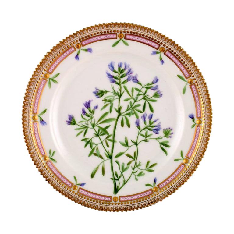 Early Royal Copenhagen Flora Danica Lunch Plate, 1894-1900