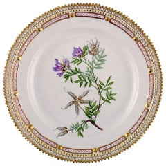 Early Royal Copenhagen Flora Danica Lunch Plate Number 20/3550, Dated 1940