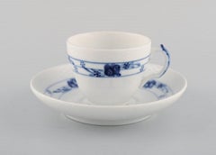 Early Royal Copenhagen Rosebud or Blue Rose Coffee Service for Five People