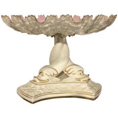Early Royal Worcester Triple Dolphin Comport, circa 1880