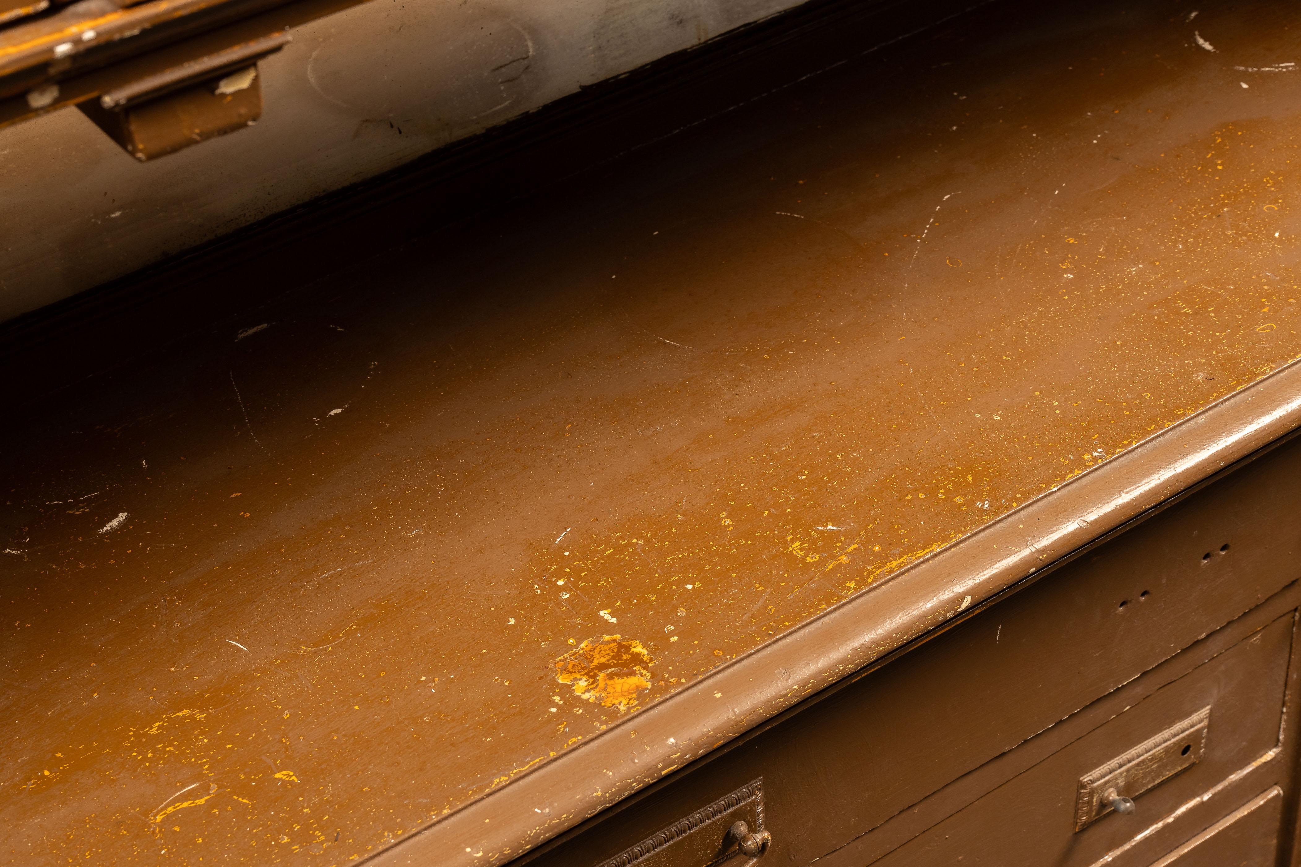 Early Rustic Painted Hutch For Sale 10