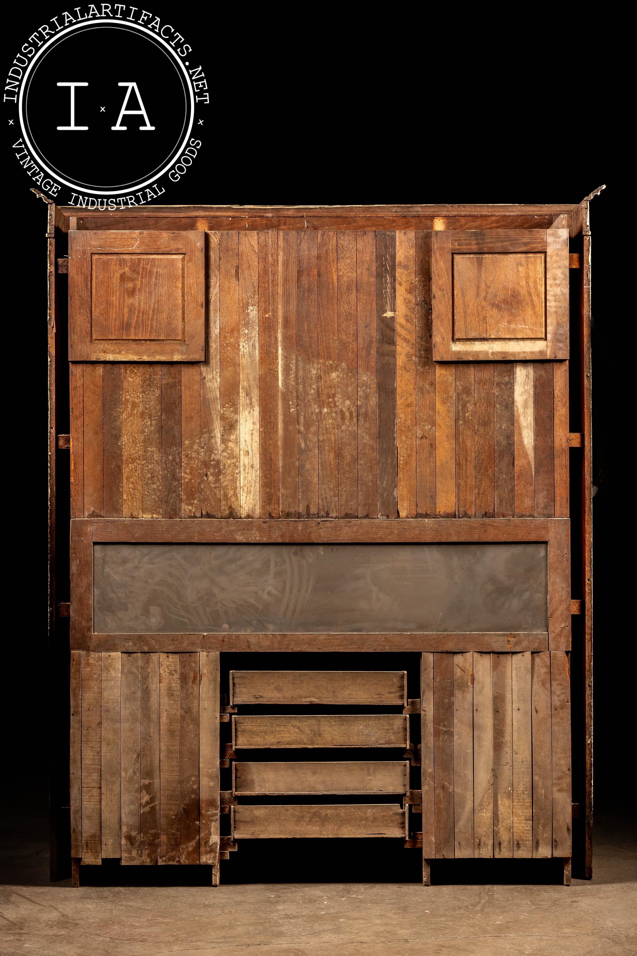 Eastlake Early Rustic Painted Hutch For Sale