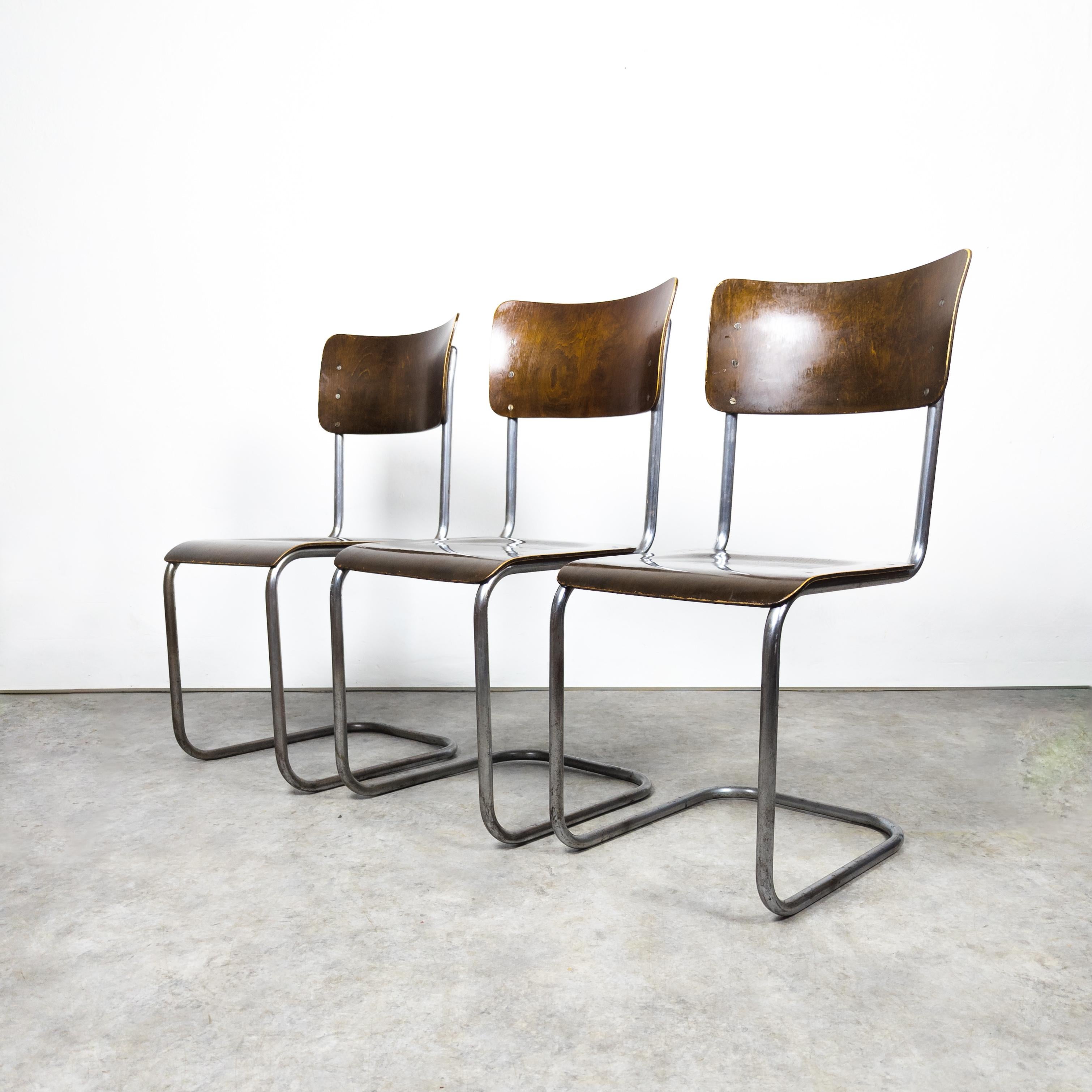 Early S 43 cantilever chairs by Mart Stam, 1930s For Sale 1