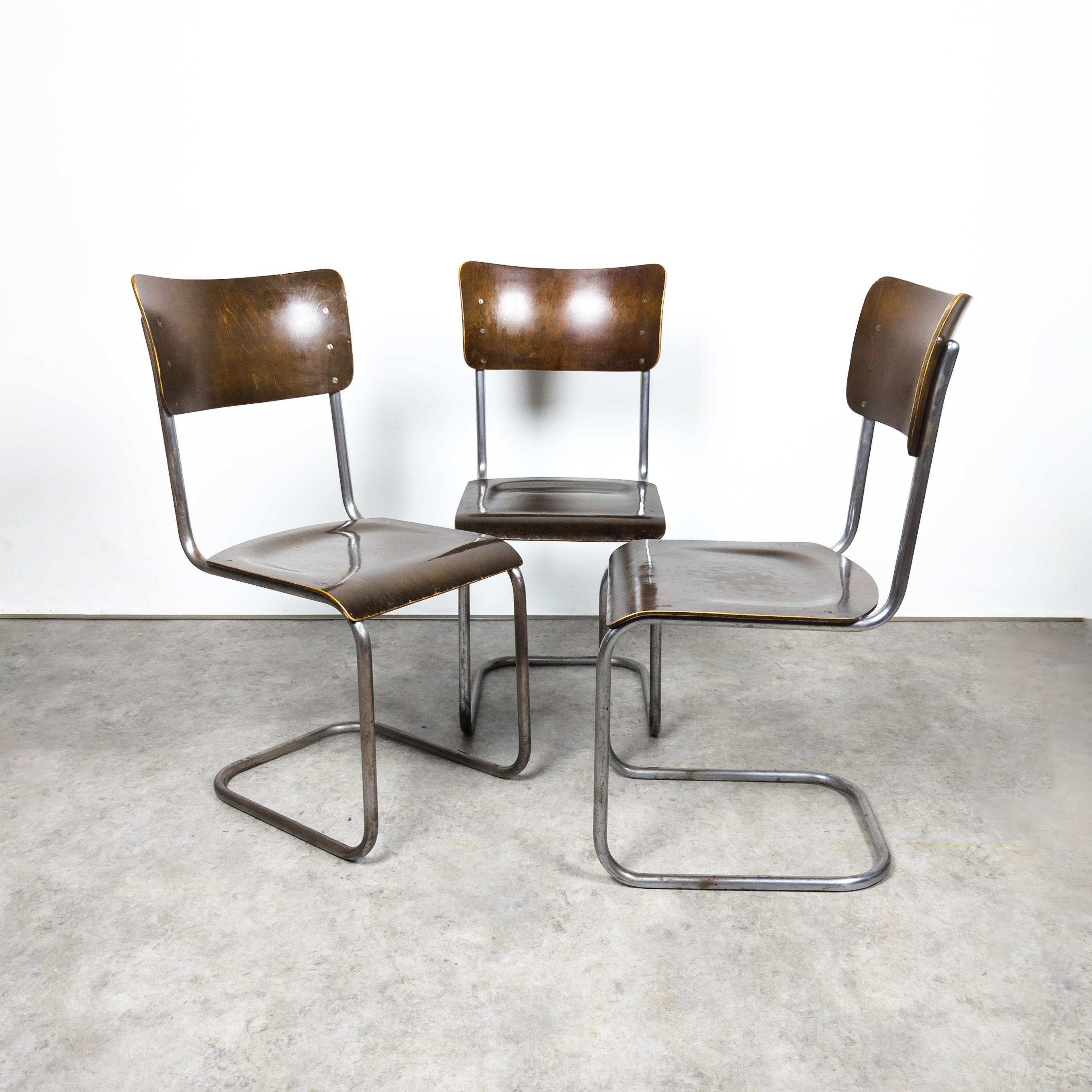Early S 43 cantilever chairs by Mart Stam, 1930s For Sale 2
