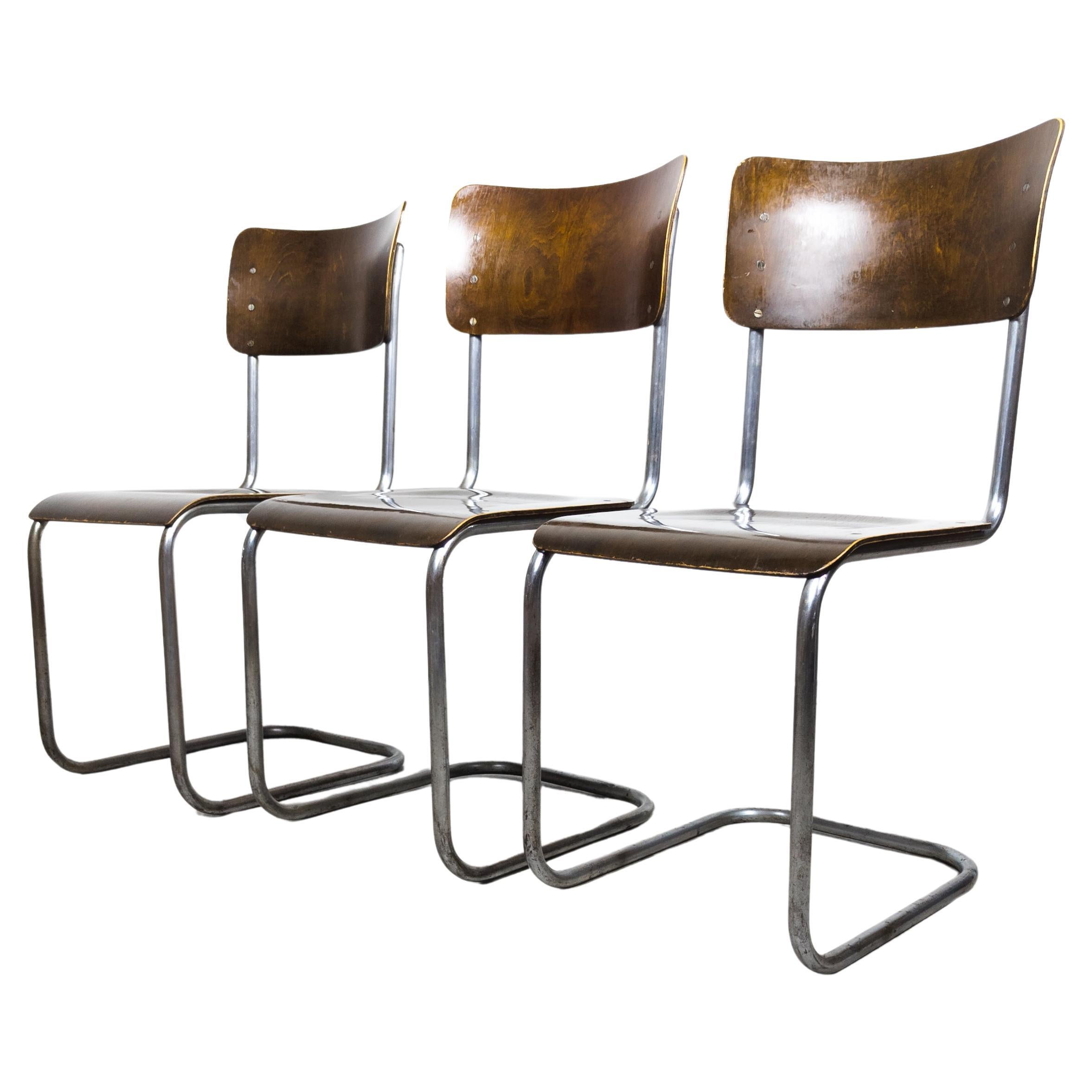 Early S 43 cantilever chairs by Mart Stam, 1930s For Sale