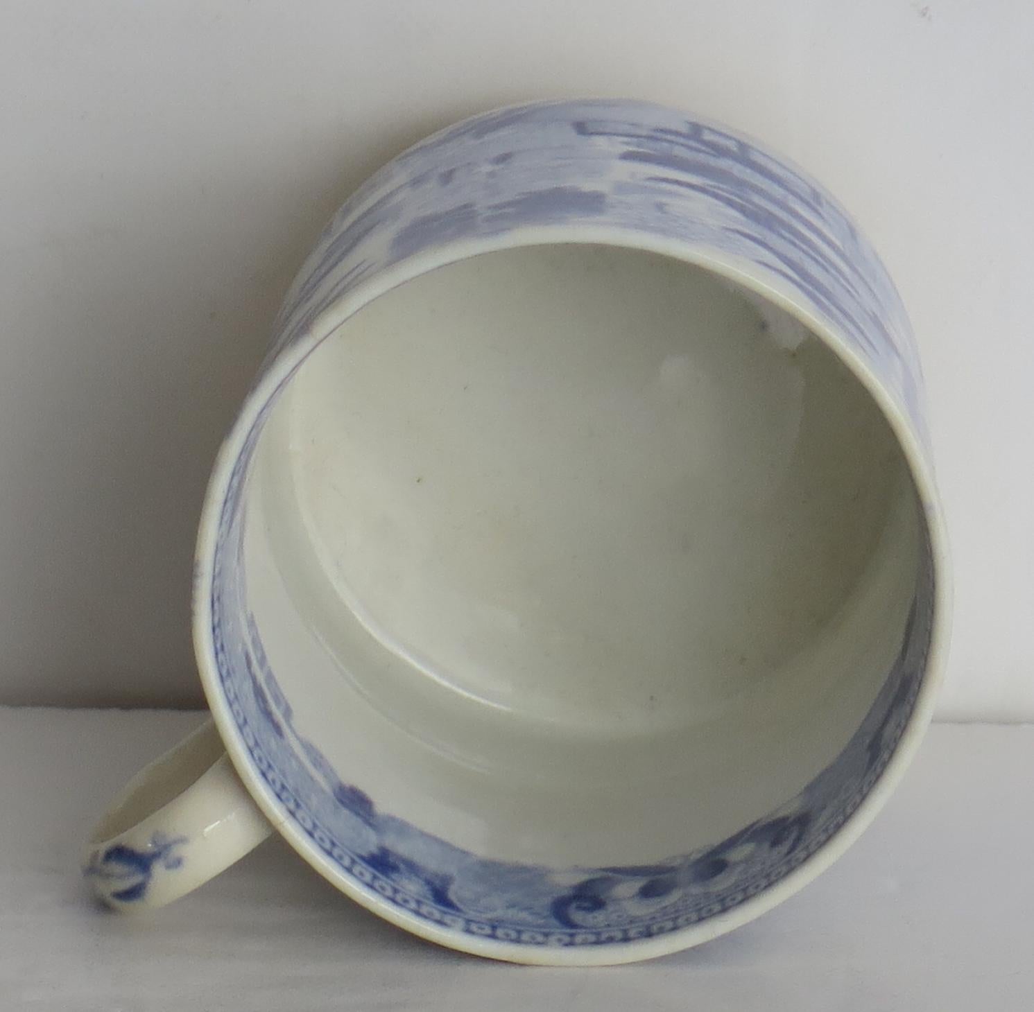 Early S & J Rathbone Porcelain Coffee Can Broseley Pattern, circa 1805 1
