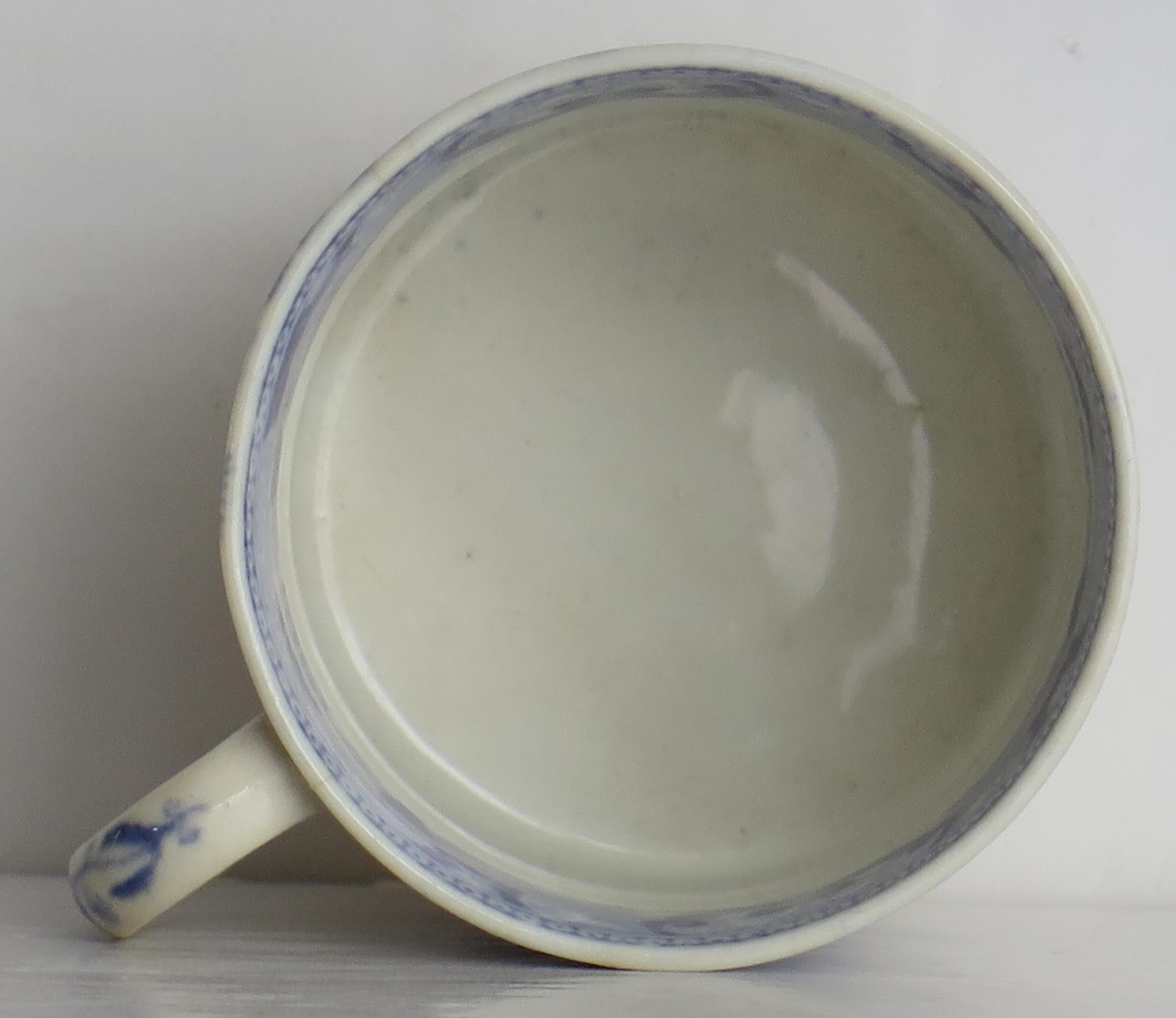 Early S & J Rathbone Porcelain Coffee Can Broseley Pattern, circa 1805 2