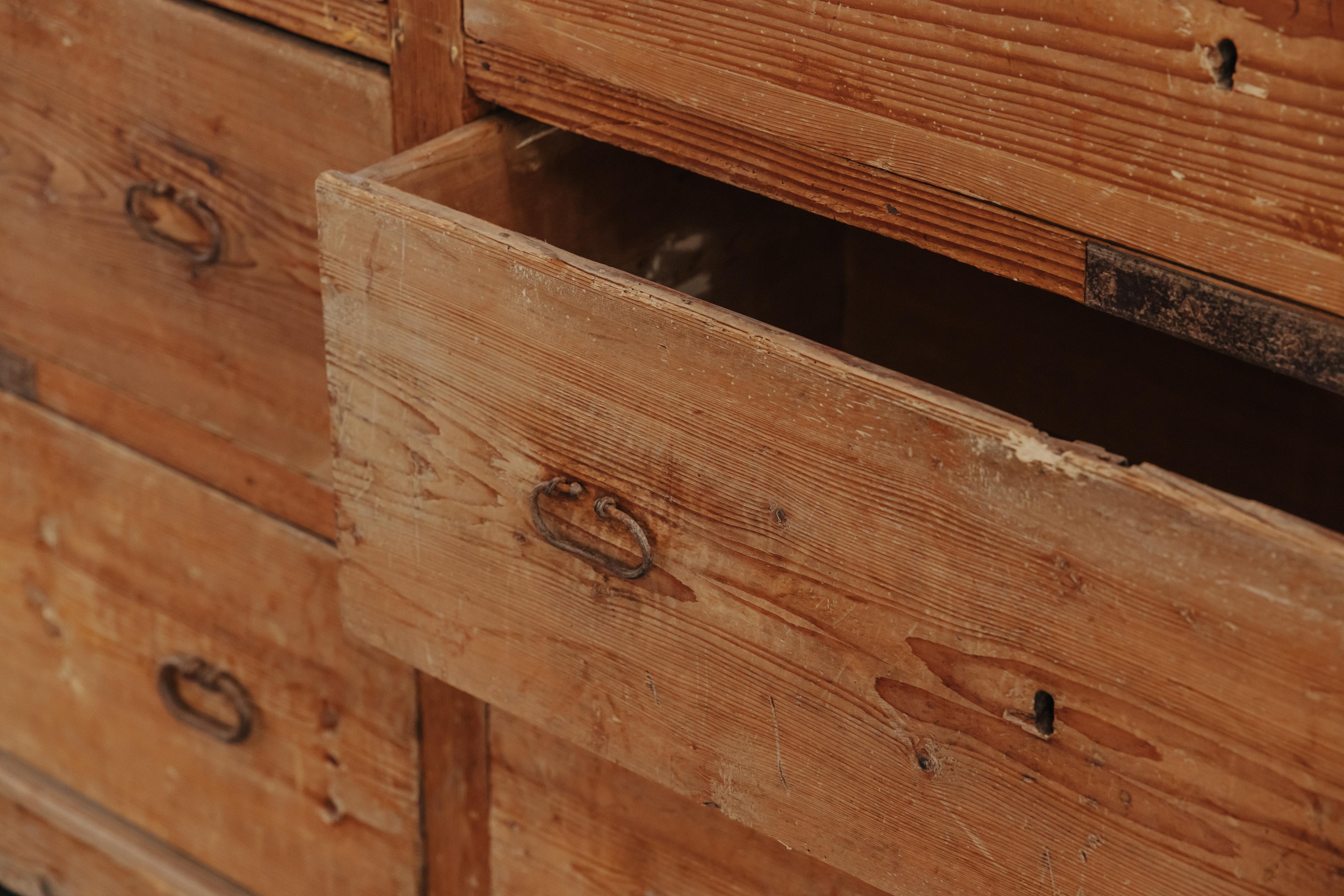 Pine Early Sacristy Chest From Italy, Circa 1780 For Sale