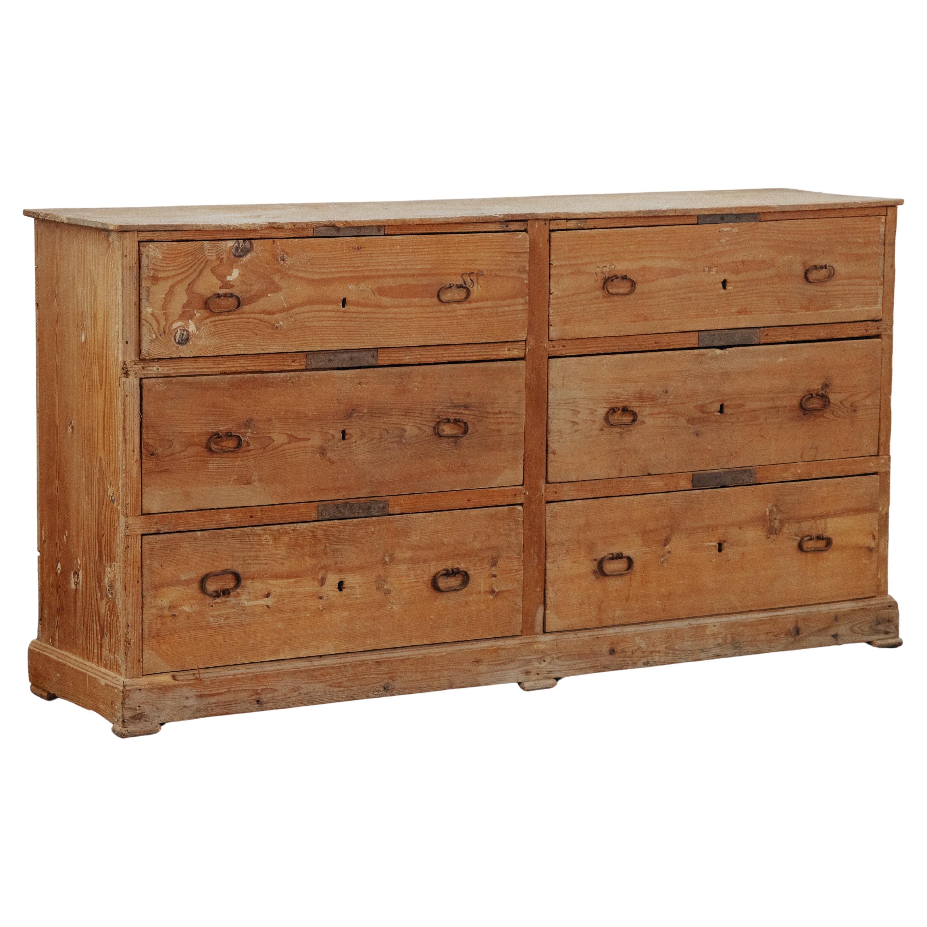 Early Sacristy Chest From Italy, Circa 1780 For Sale